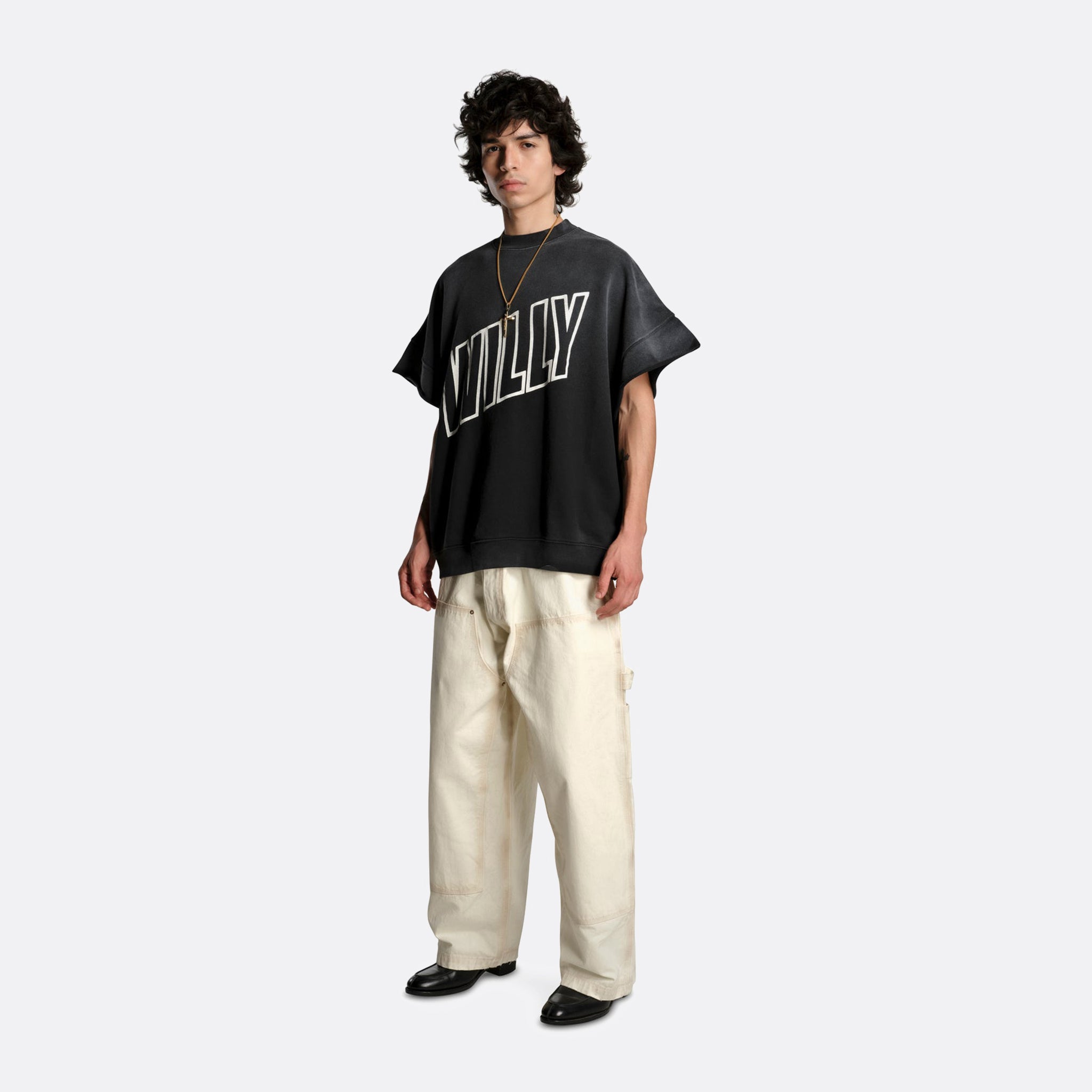 Willy Chavarria The Inside Out Muscle Tee in Black