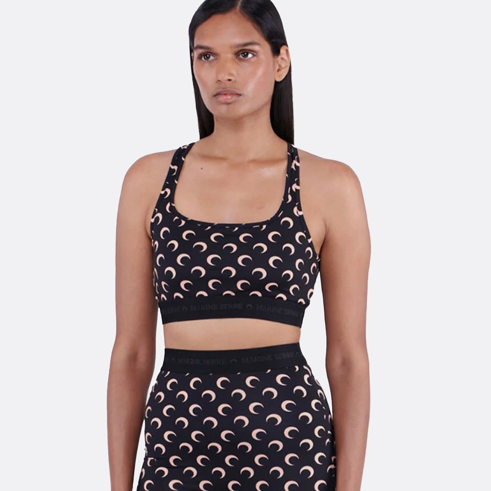 Recycled Moon Jersey Sports Bra from Marine Serre