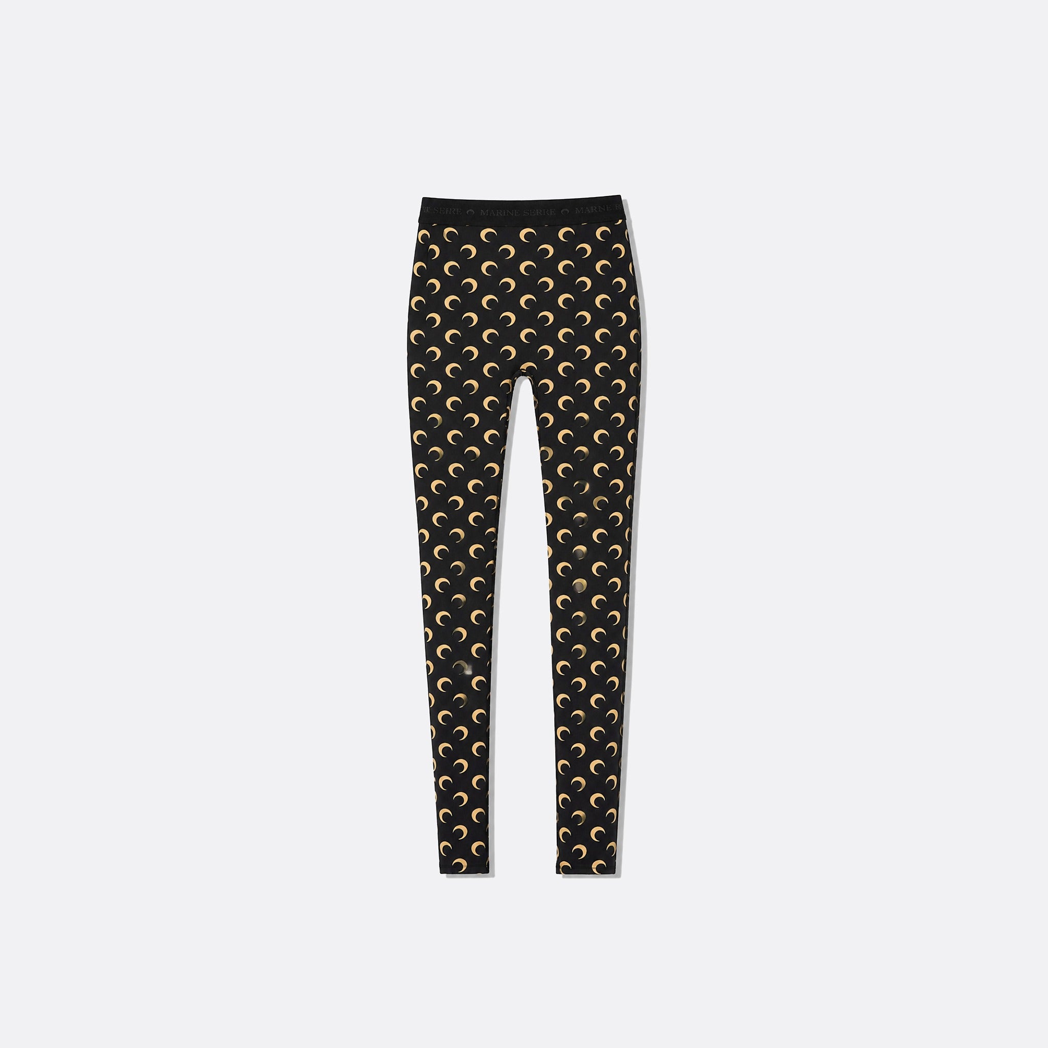 Recycled Moon Jersey Stirrup Leggings from Marine Serre