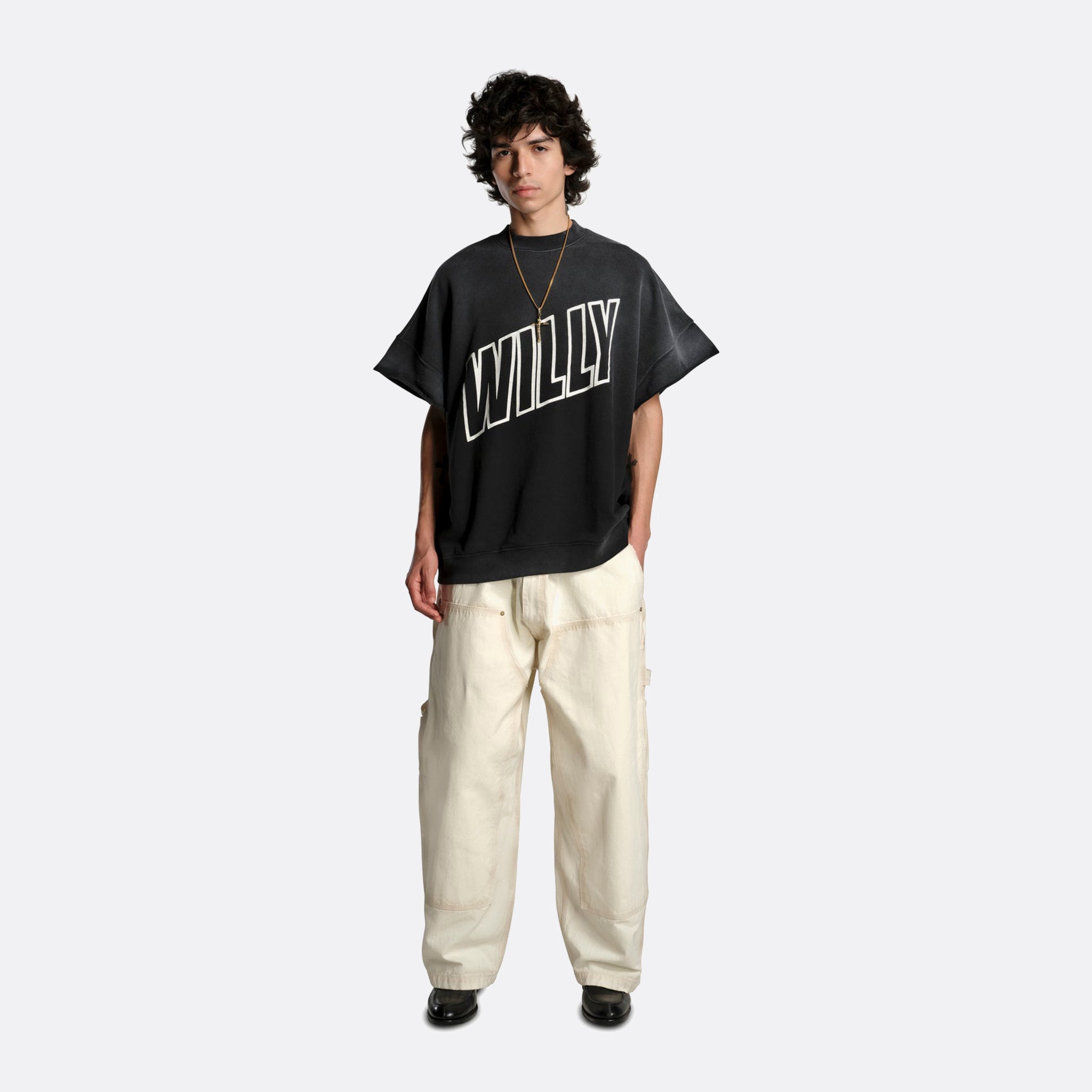 Willy Chavarria The Inside Out Muscle Tee in Black