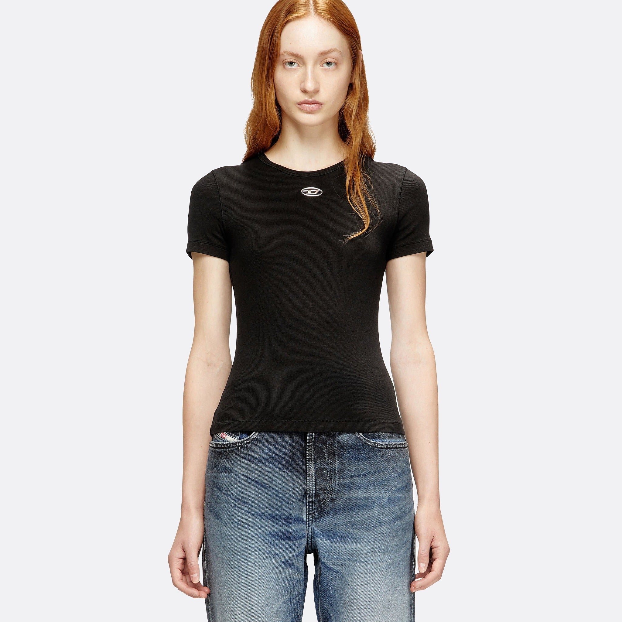 T-Ele-Long-OD T-Shirt by Diesel in Black