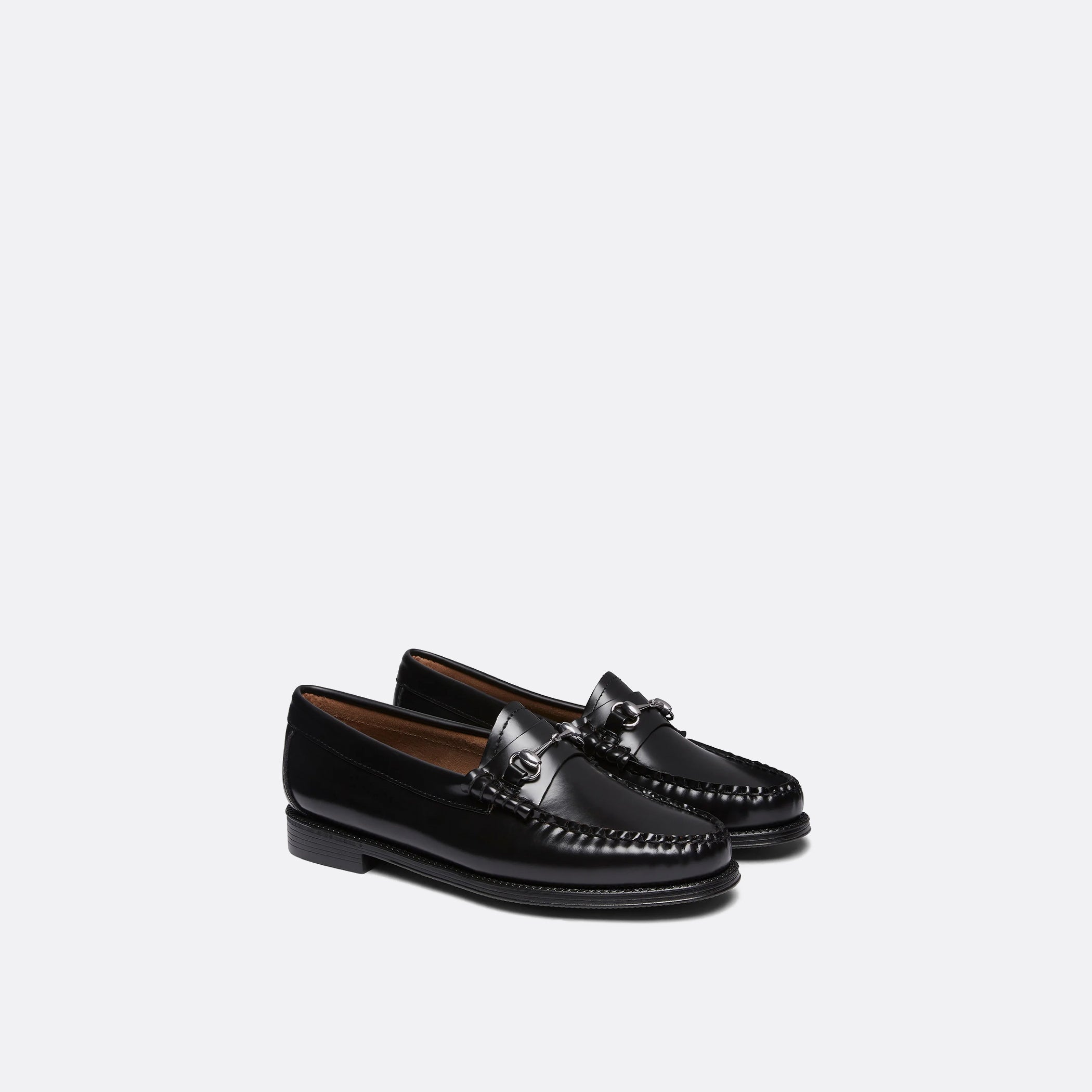 G.H Bass Easy Weejuns Lianna Horsebit Loafers in Black Leather