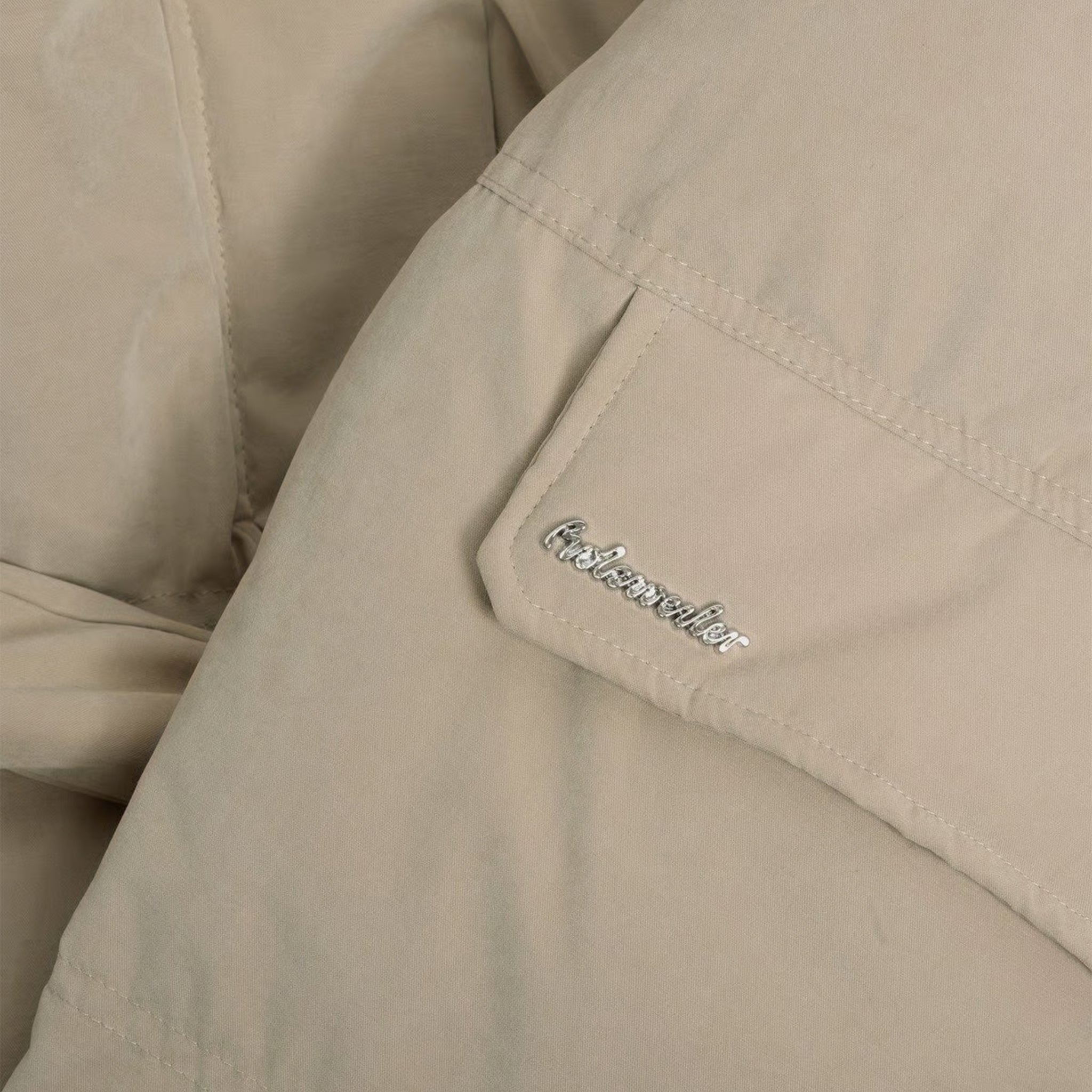 Holzweiler Steilia Brushed Down Jacket in Beige