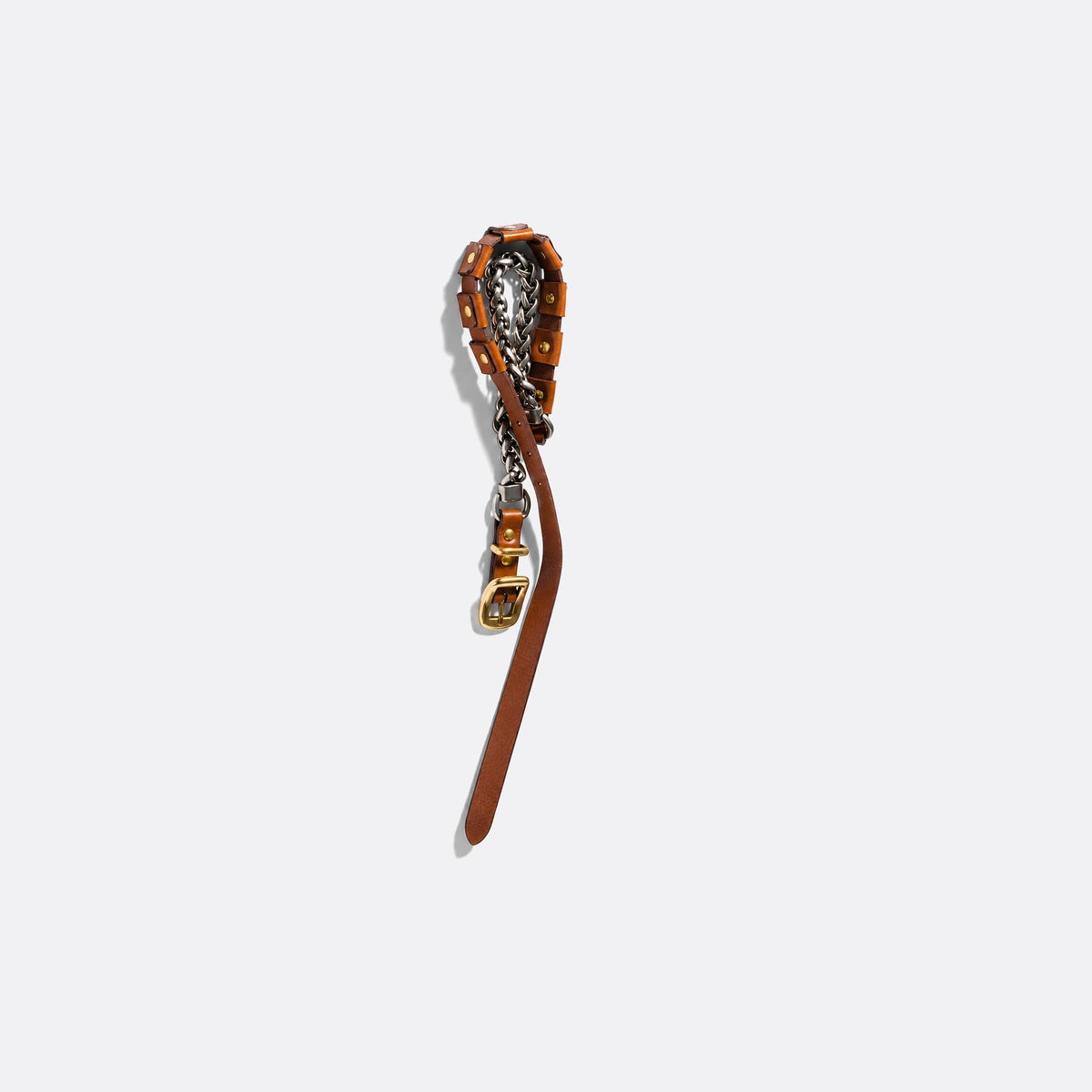 Metal and Leather Necklace from Miu Miu