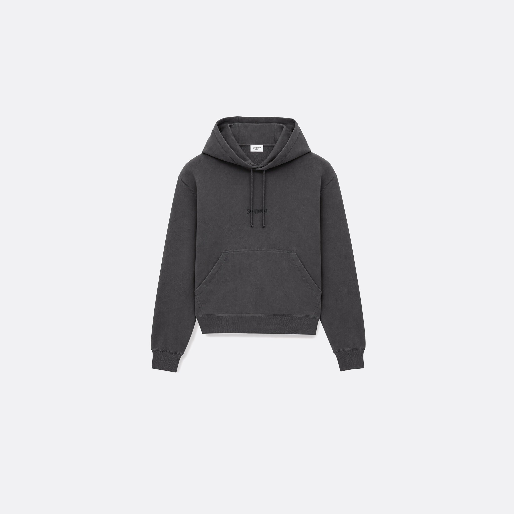 The Saint Laurent Hoodie in gros foncé from Saint Laurent