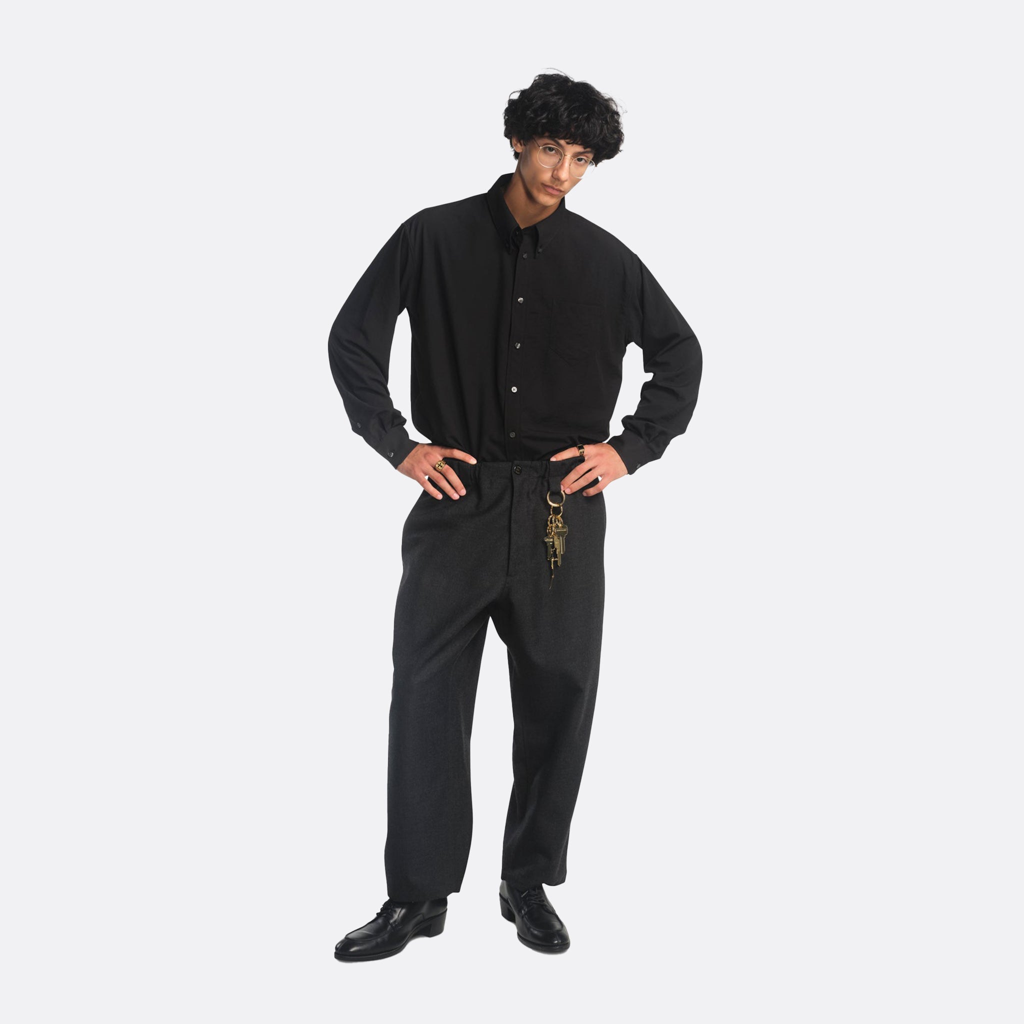 Willy Chavarria Veterano Shirt in Black