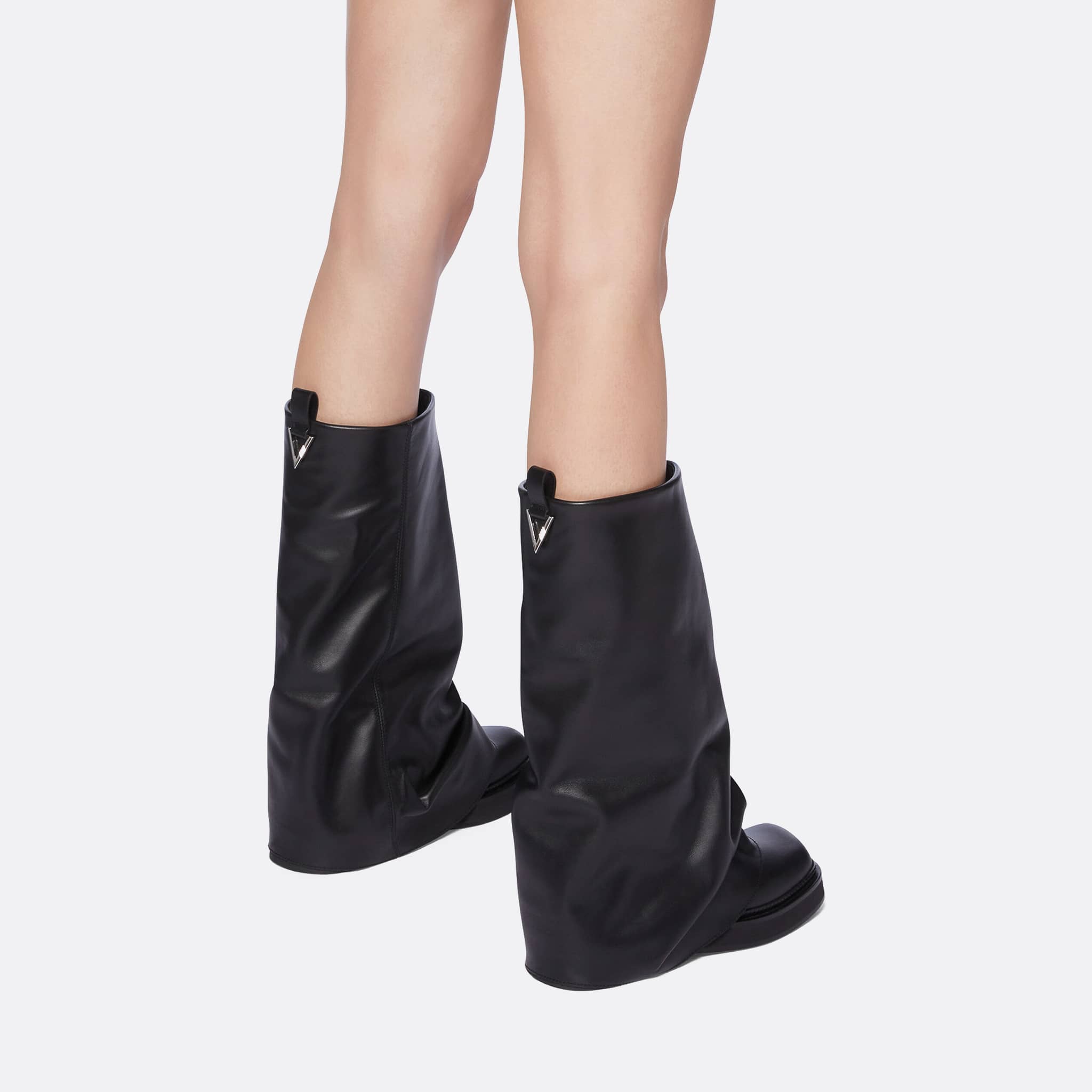 Black Robin combat boot from The Attico