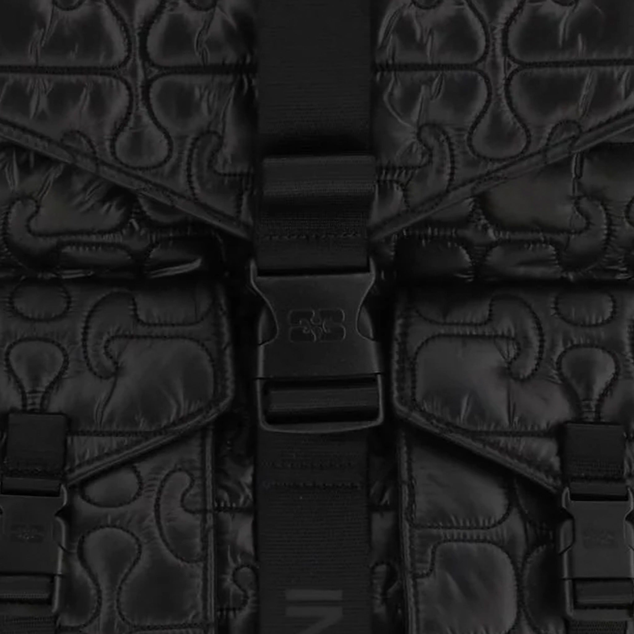 Quilted Backpack from GANNI in Black