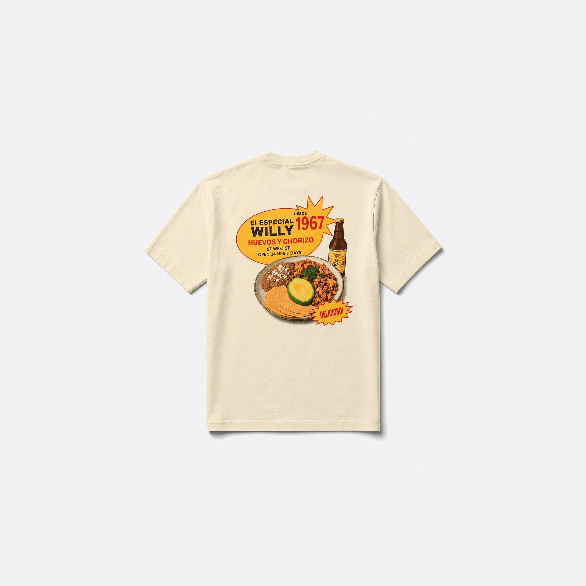 Willy’s Taco Shop Buffalo Tee from Willy Chavarria