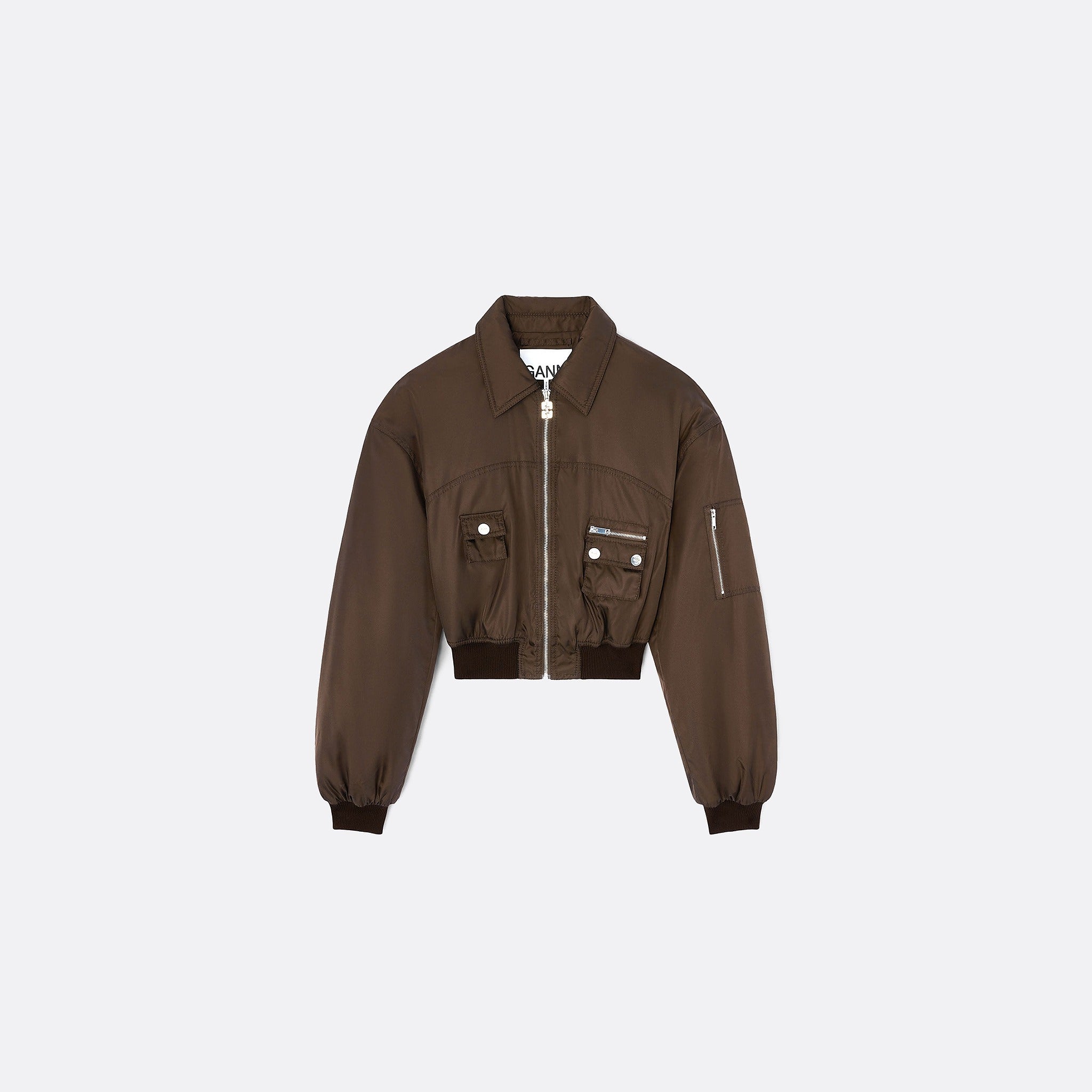 Duchesse Nylon Bomber Jacket from Ganni