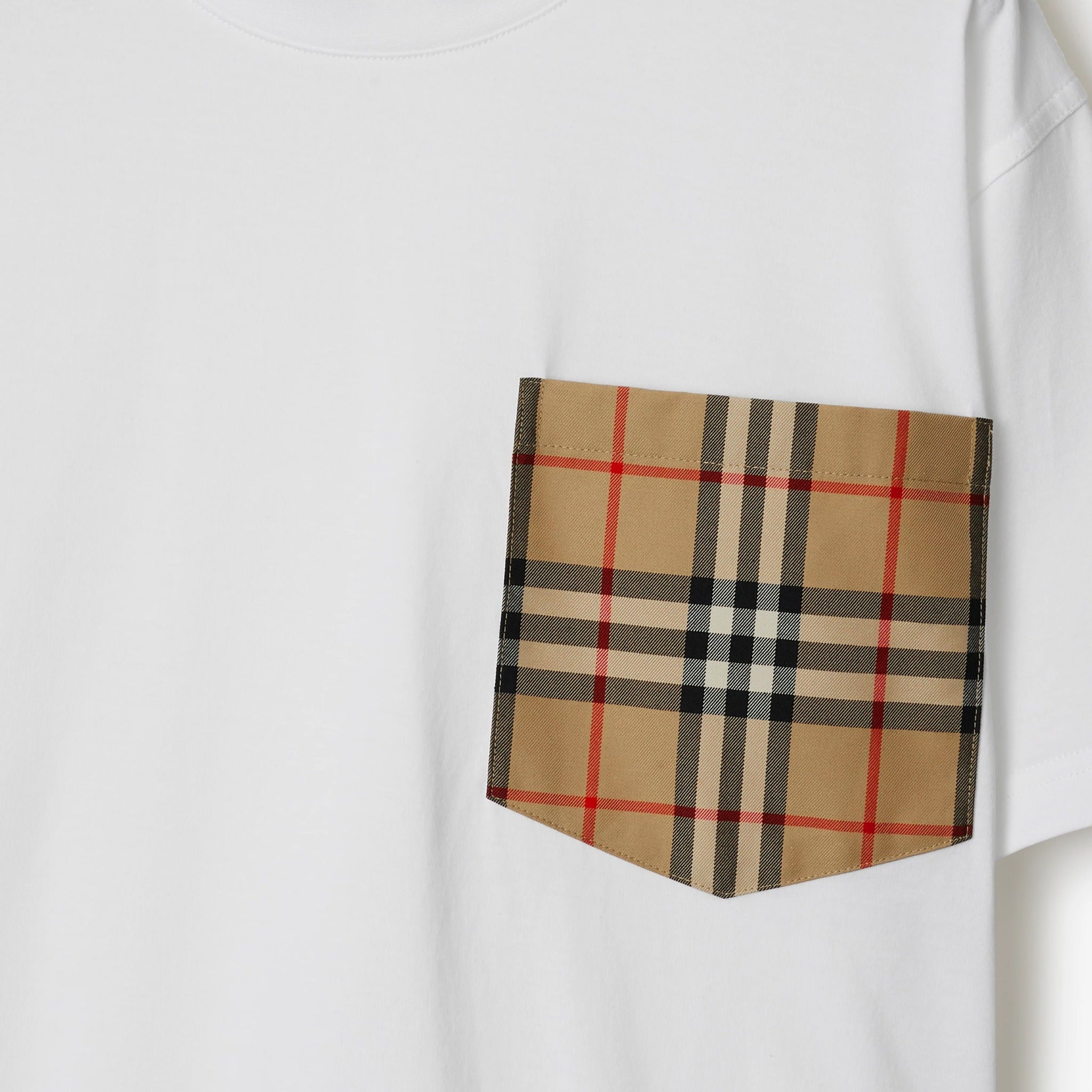 Check Pocket Cotton T-Shirt from Burberry