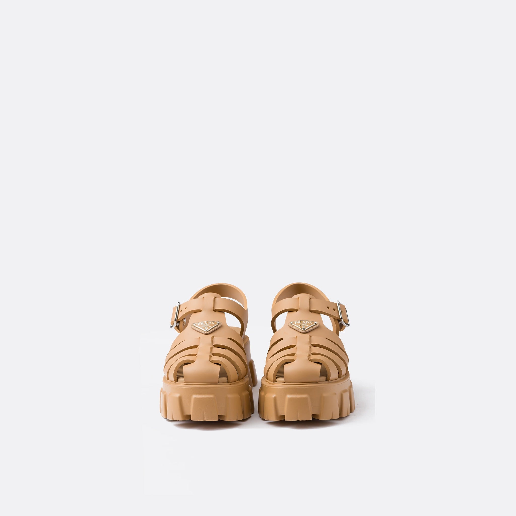 Rubber Monolith Sandals from Prada