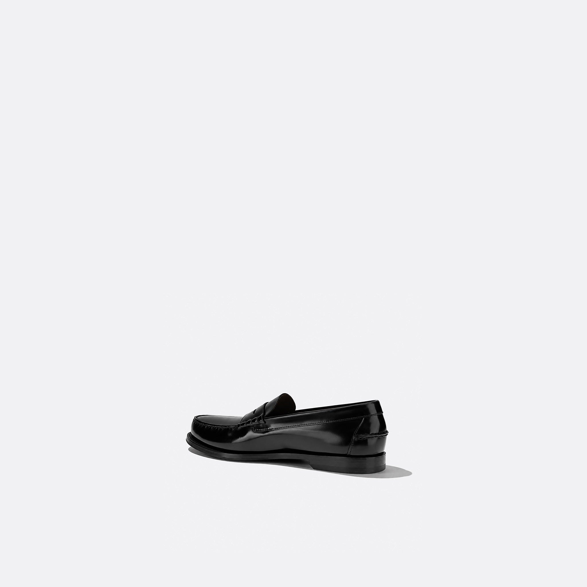 Brushed Leather Loafers from Prada