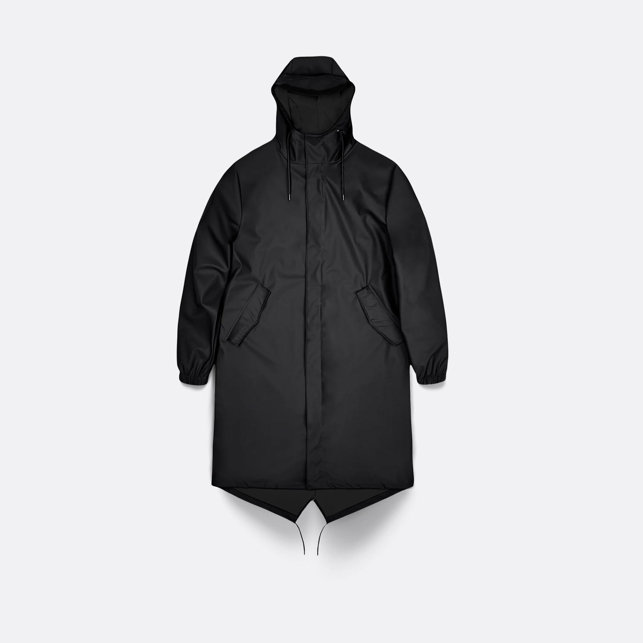 Fishtail Parka by Rains in Black