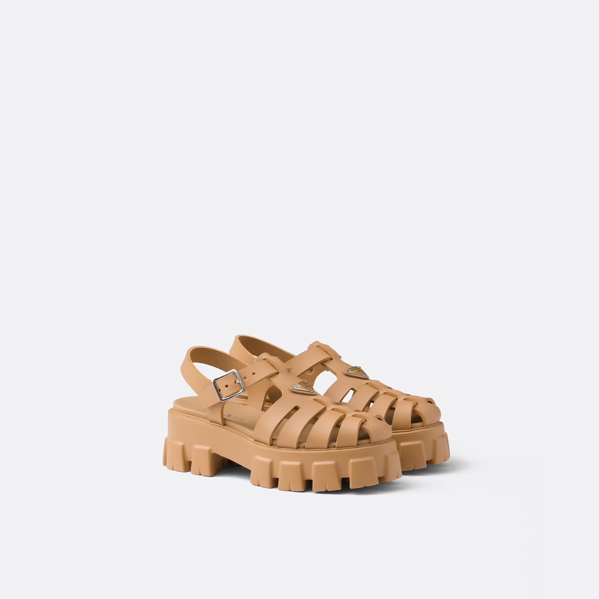 Rubber Monolith Sandals from Prada