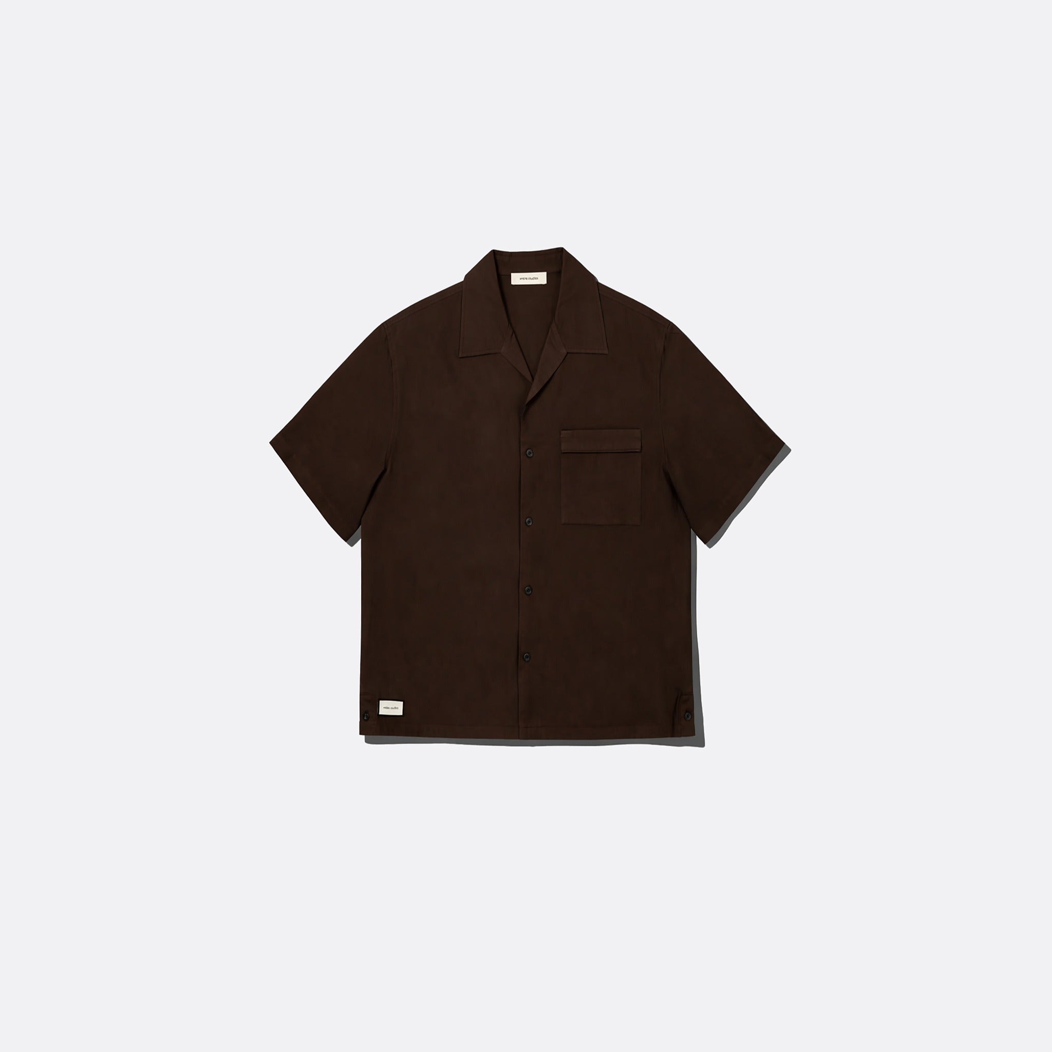 SS Pajama Shirt from Entire Studios in Brown