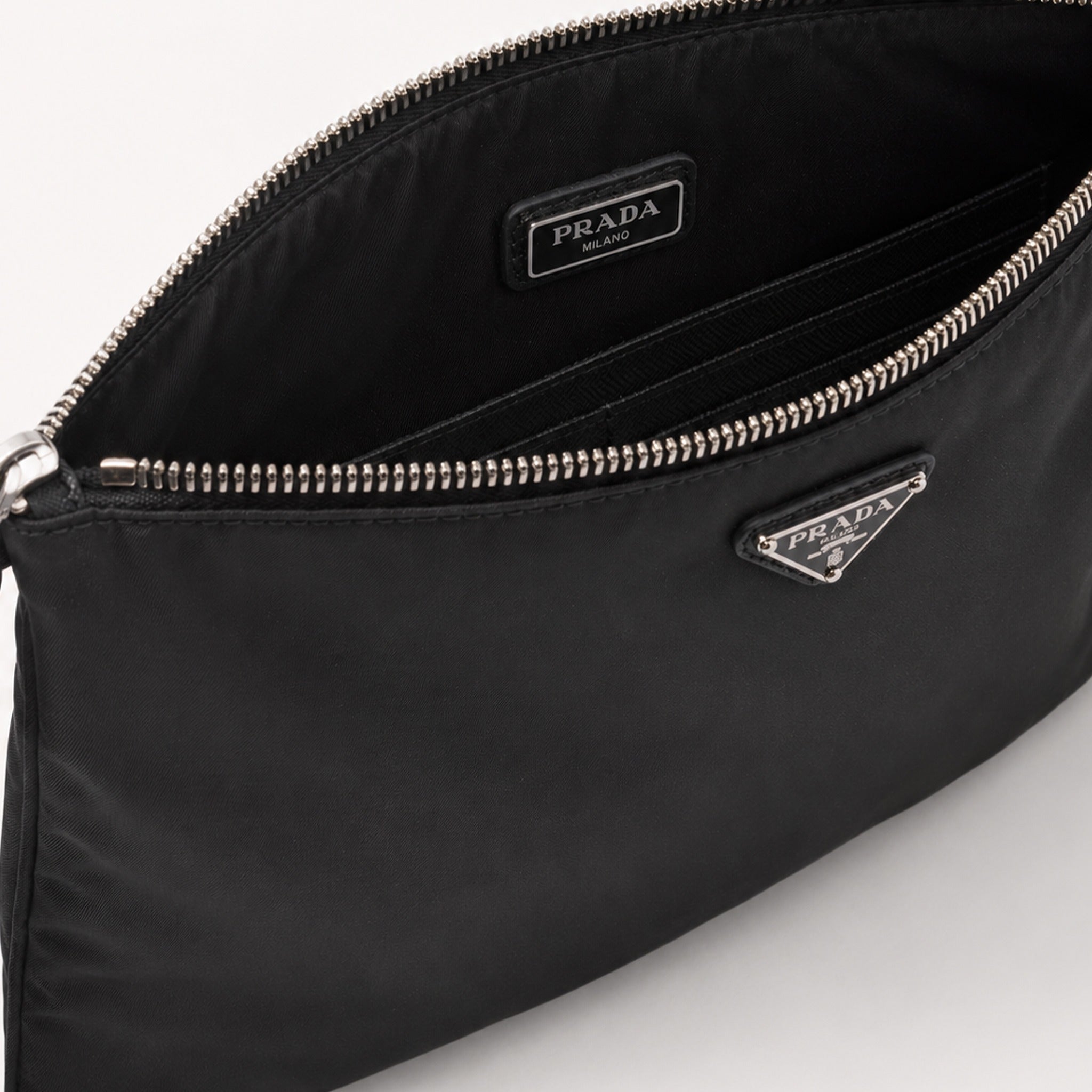 Re-Nylon & Saffiano Leather Pouch from Prada