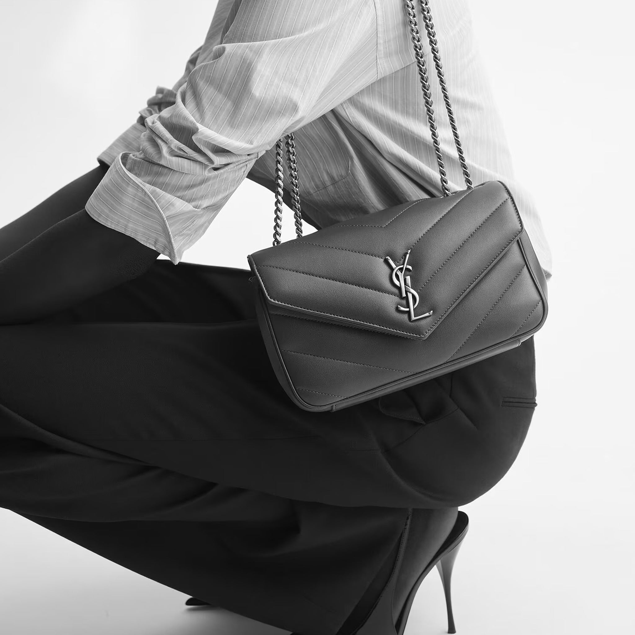 The LouLou Small Shoulder Bag from Saint Laurent
