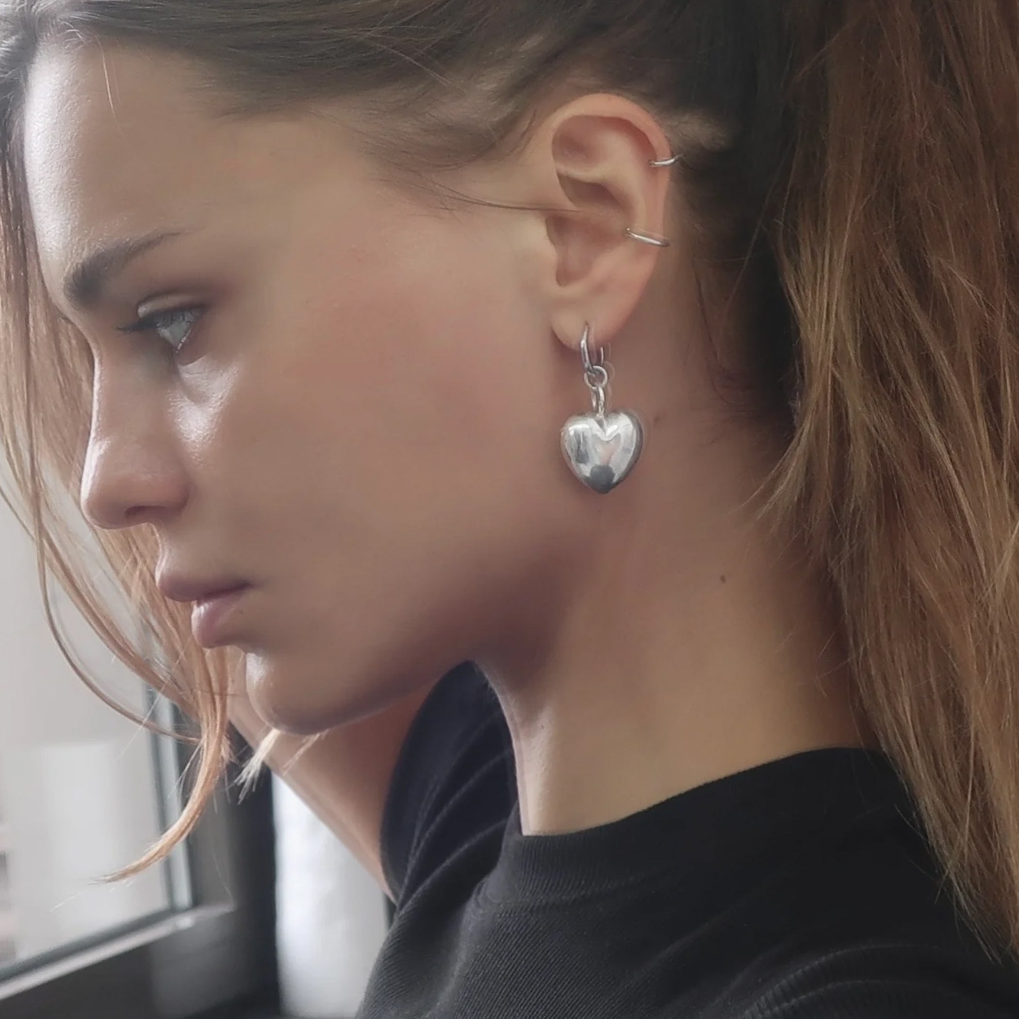 ELLIS ROSCH PRAWN Family Heart Earring