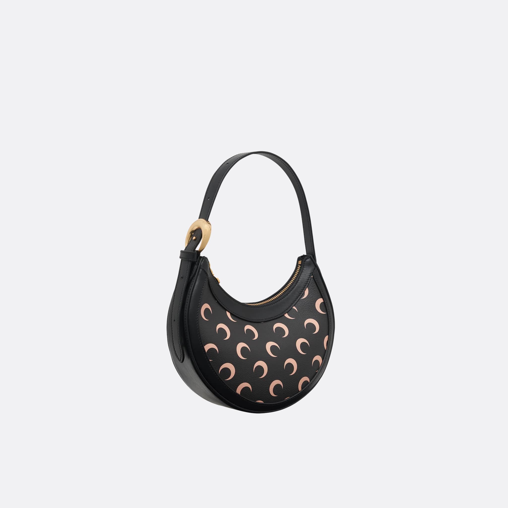 Moon Canvas Eclips Mini Bag by Marine Serre in Inverse Black