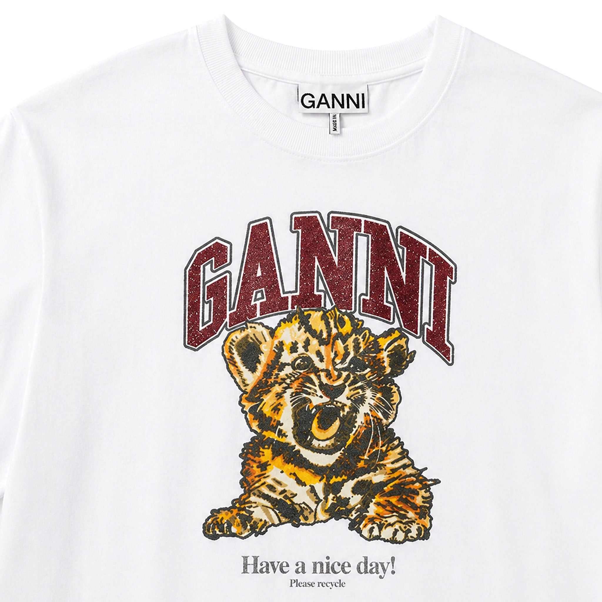 Beaded Tiger T-Shirt from GANNI