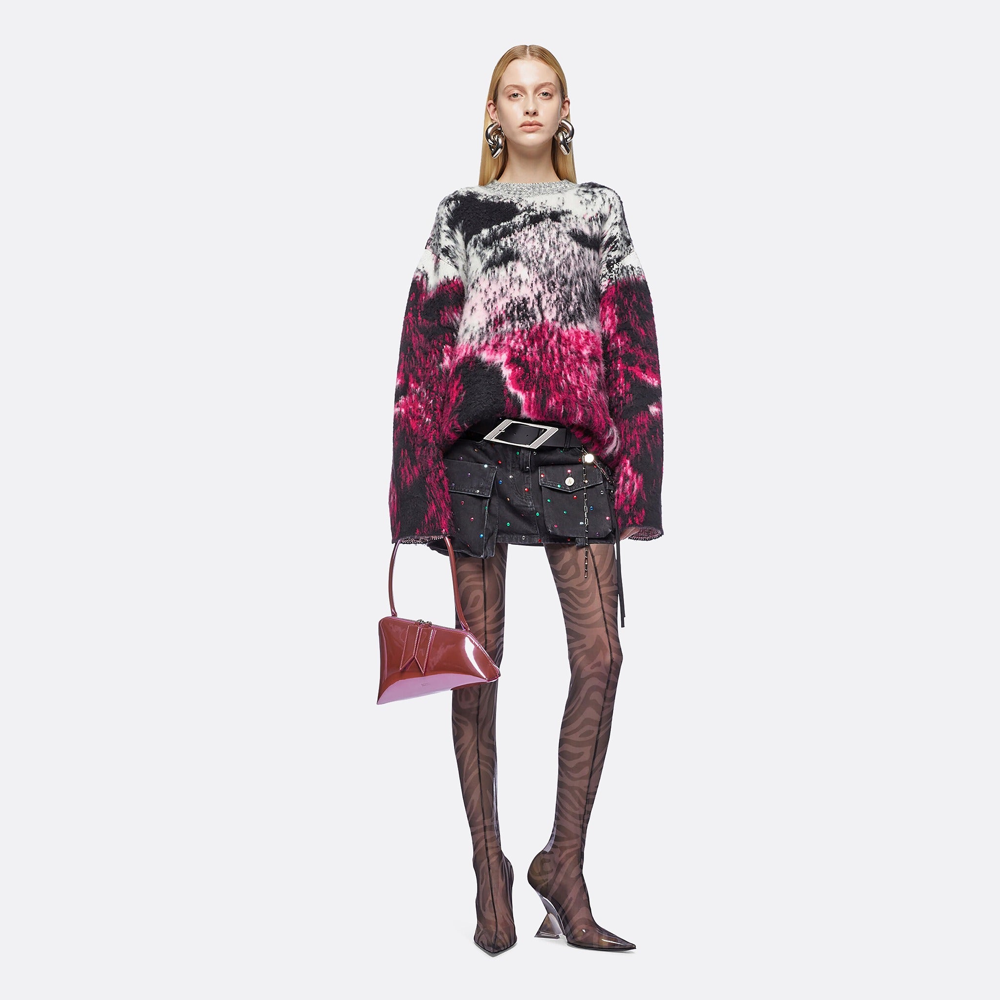 Black Fay Mini Skirt from The Attico