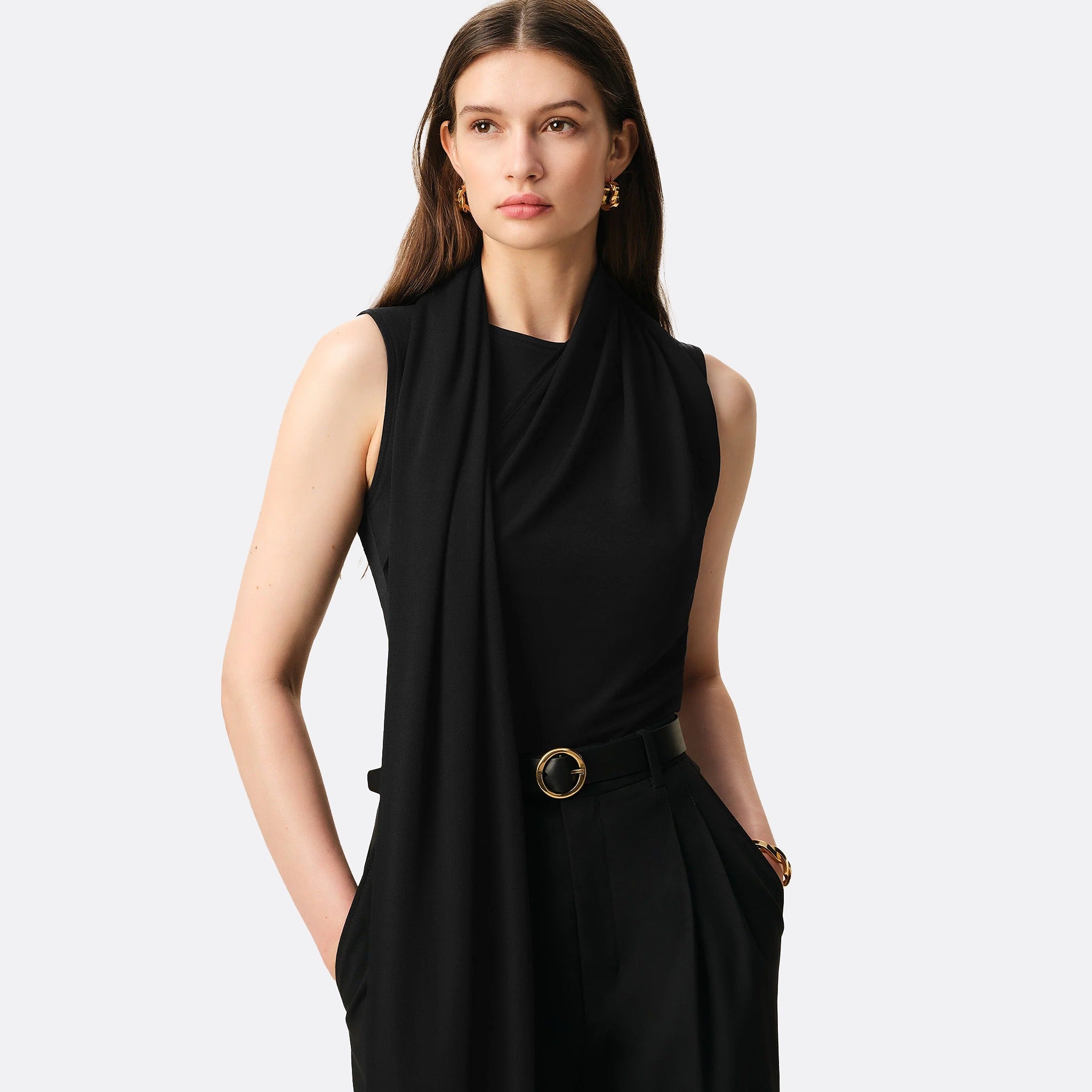 Lavallière Sleeveless Jersey Top from Ami Paris