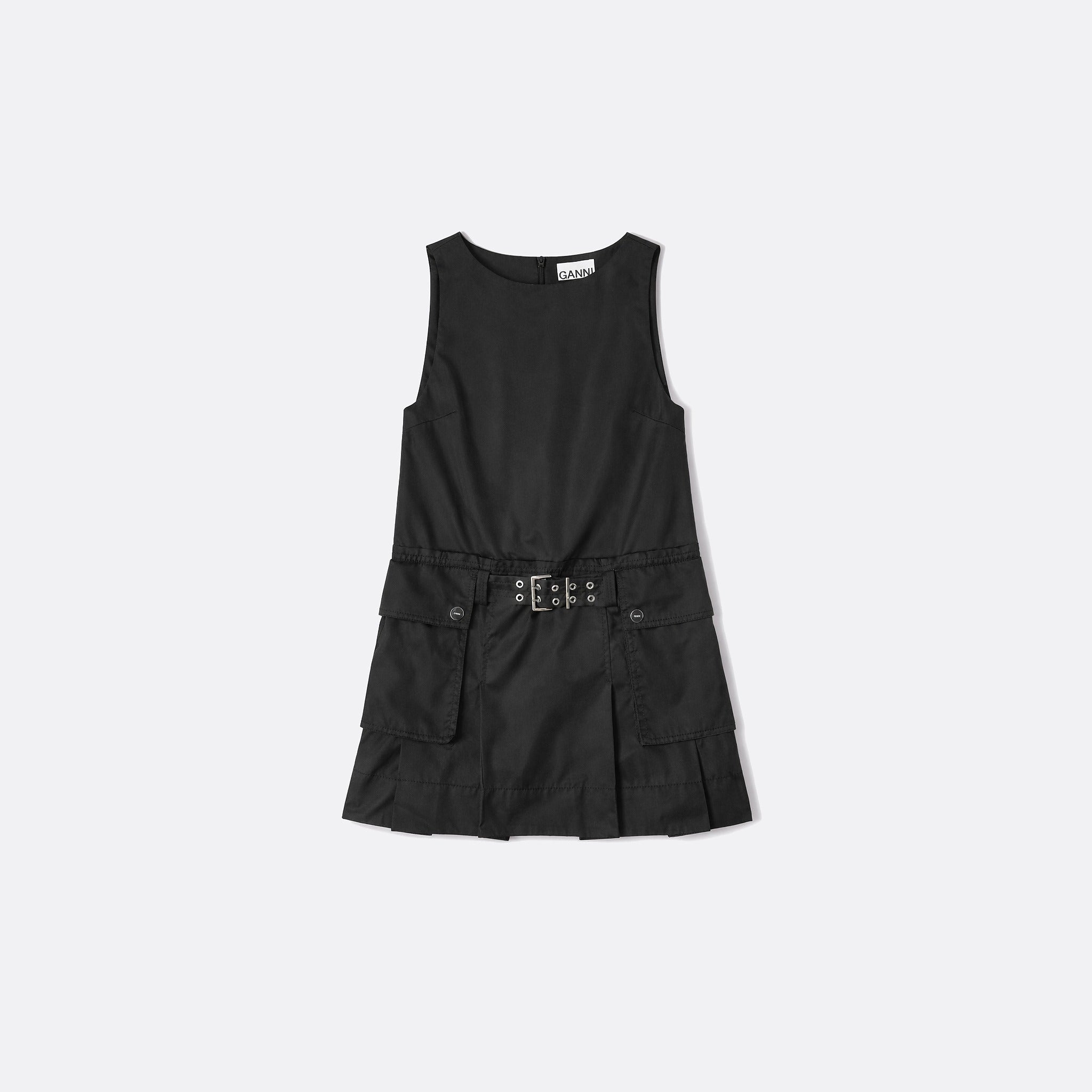 The Duchesse Nylon Mini Dress from Ganni Black