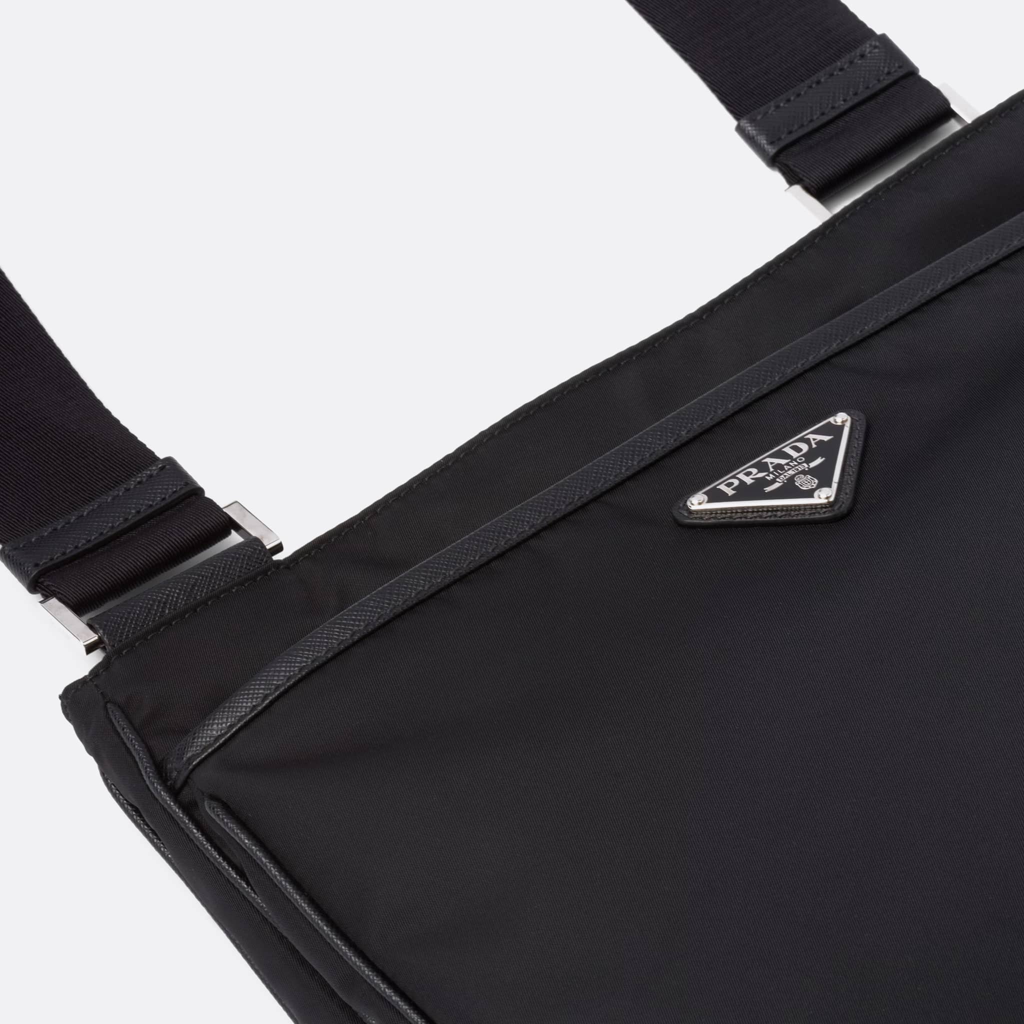 The Re-Nylon and Saffiano Shoulder Bag from Prada in Black