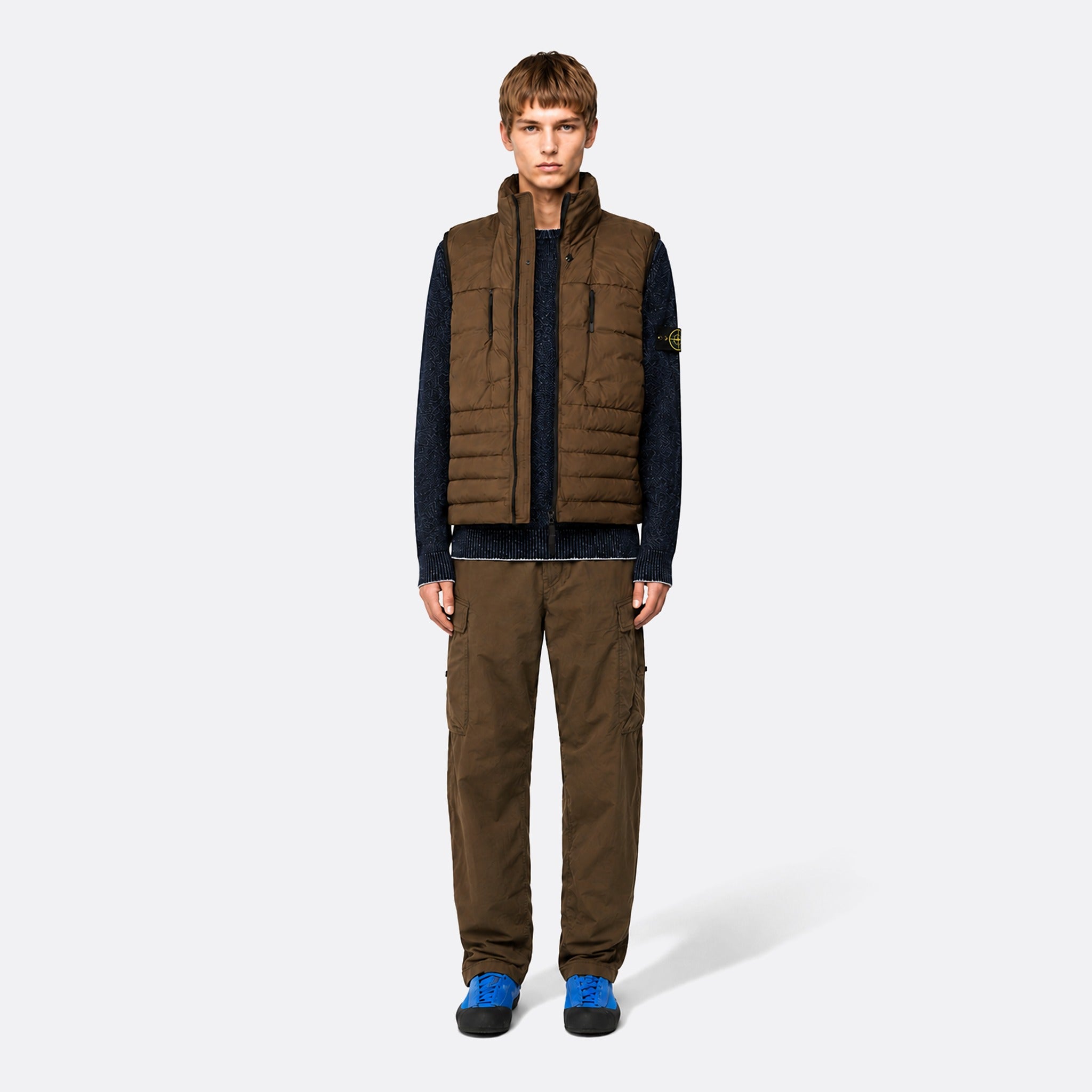 G100007 Seamless Tunnel Nylon Down-TC Vest from Stone Island