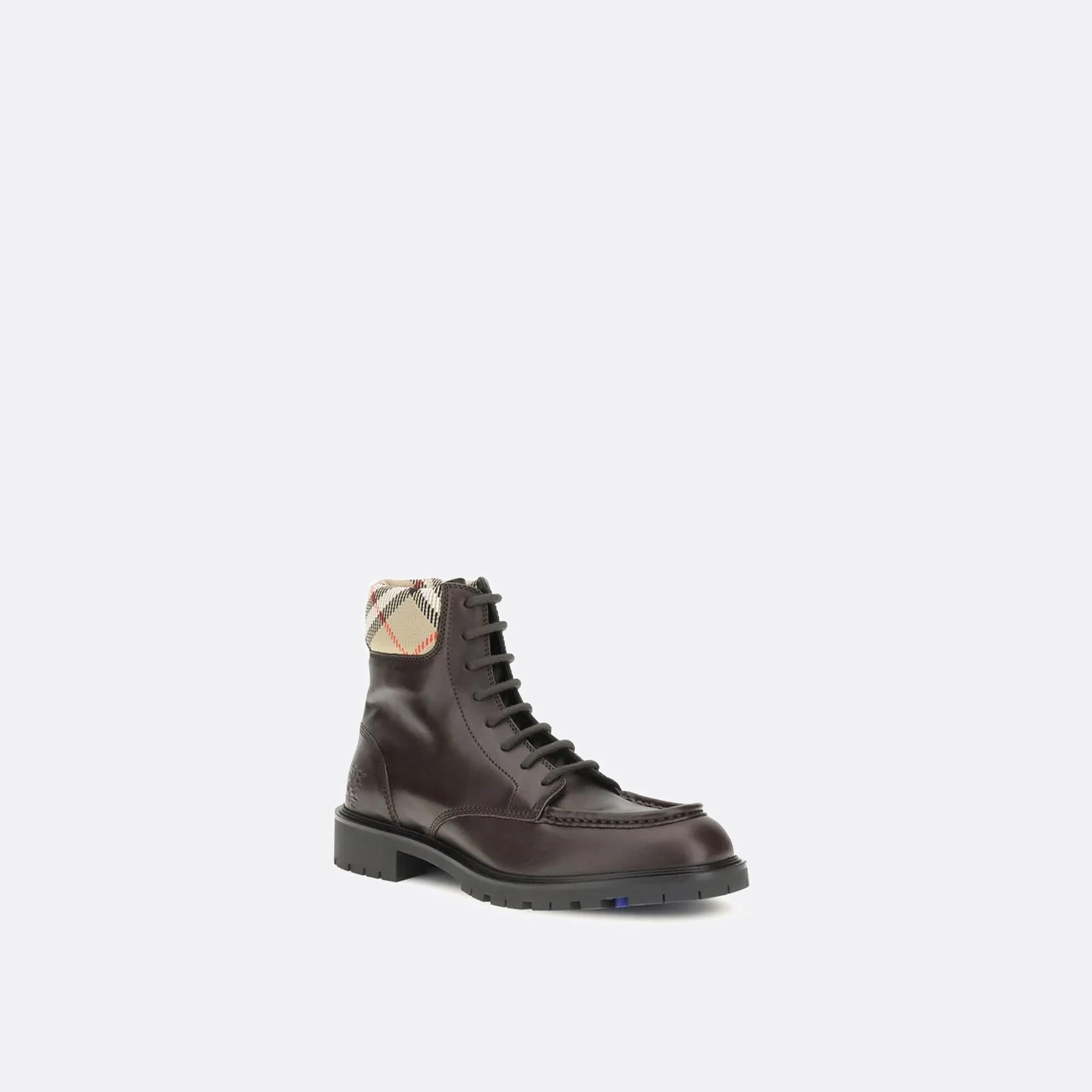 The Leather Rogue Combat Boots from Burberry in Brown