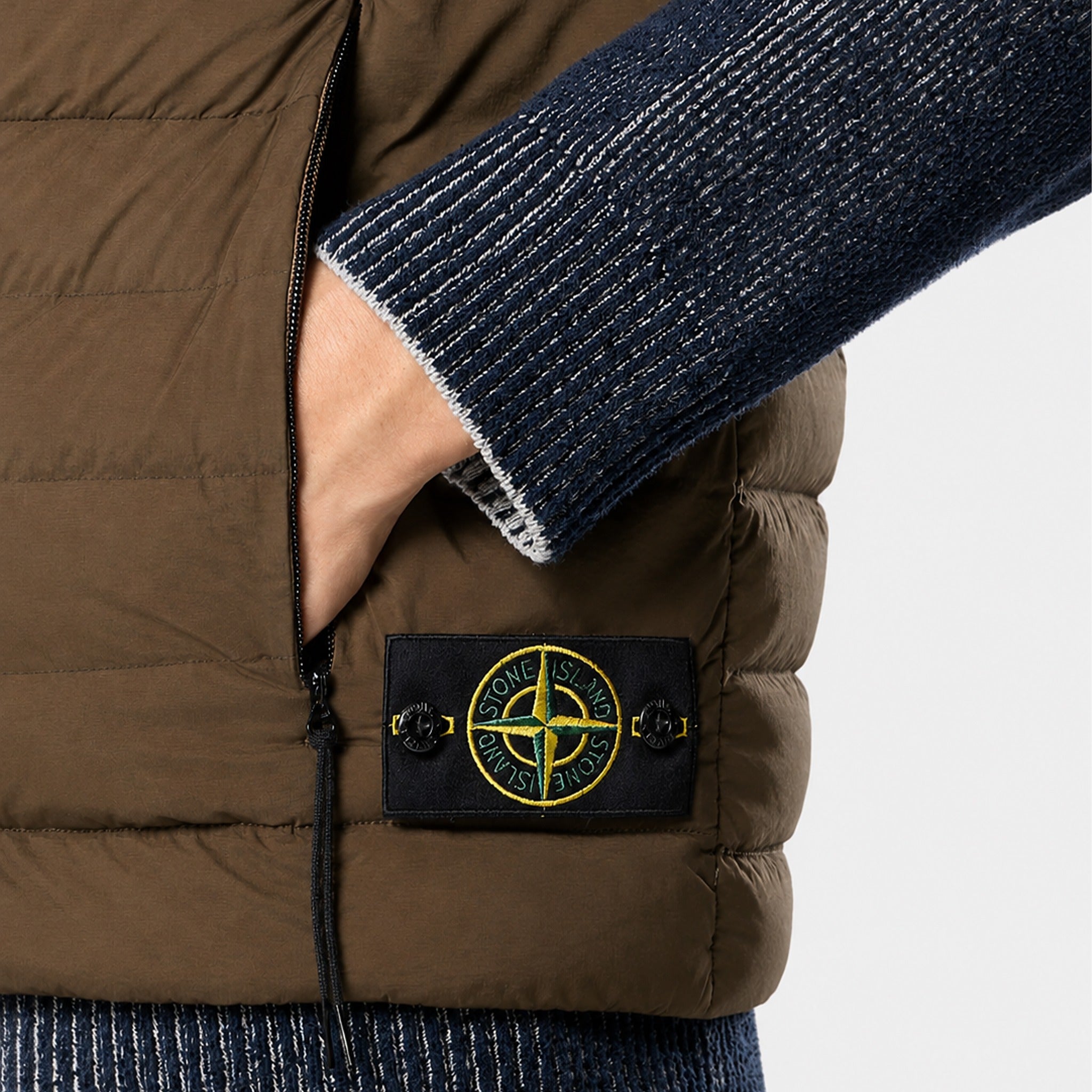 G100007 Seamless Tunnel Nylon Down-TC Vest from Stone Island