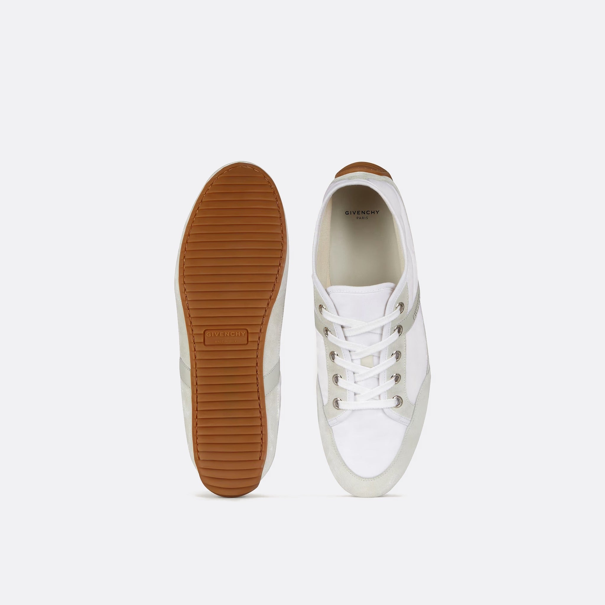 Slim Sneakers Nylon and Suede from Givenchy in White