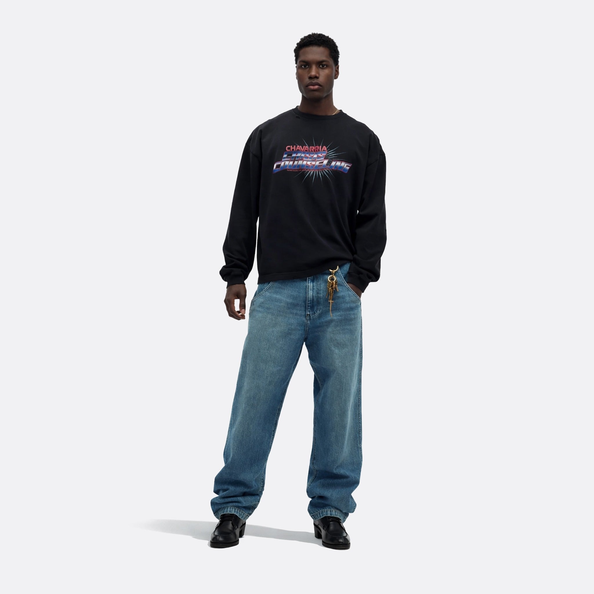 Crisis Counseling LS Buffalo Tee from Willy Chavarria