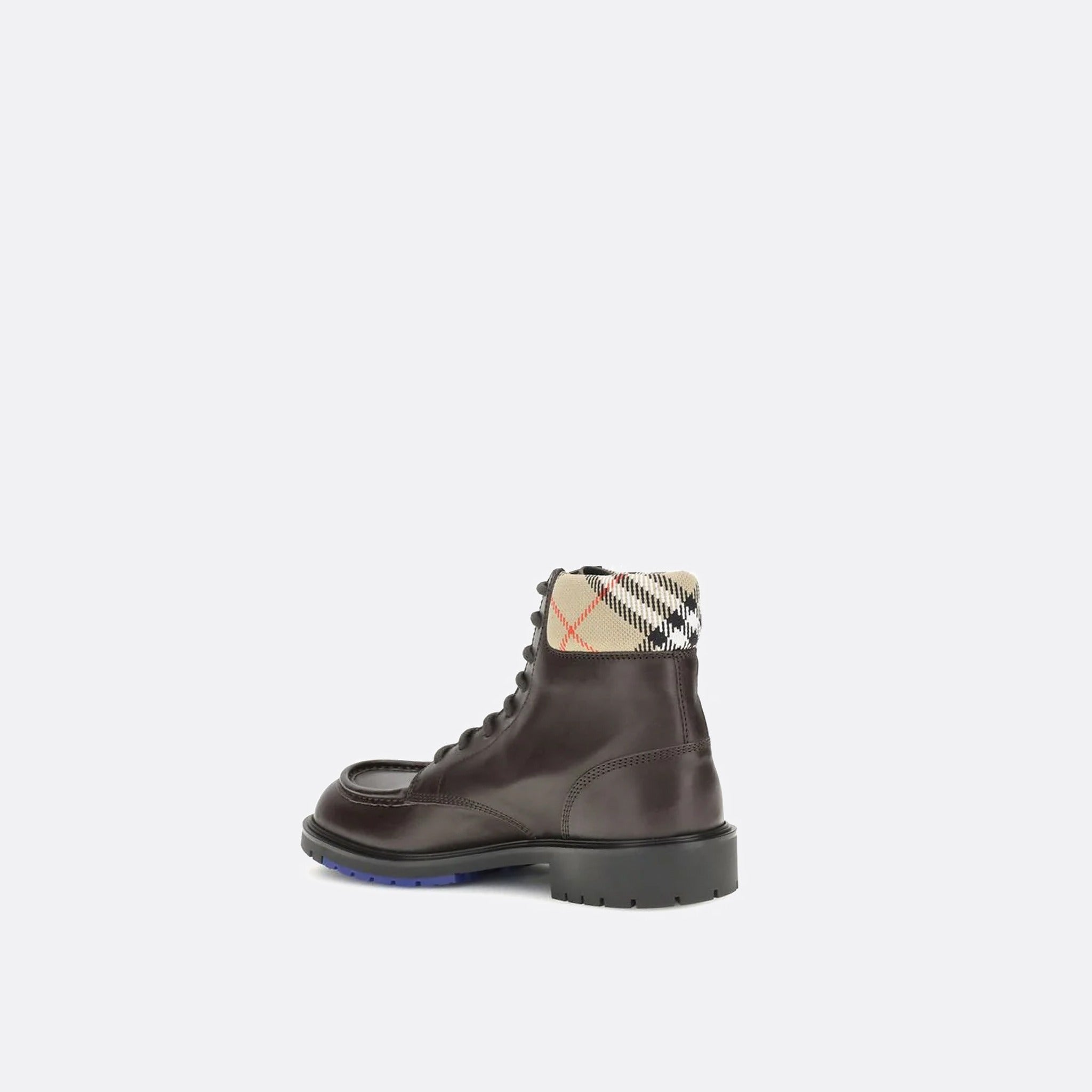 The Leather Rogue Combat Boots from Burberry in Brown