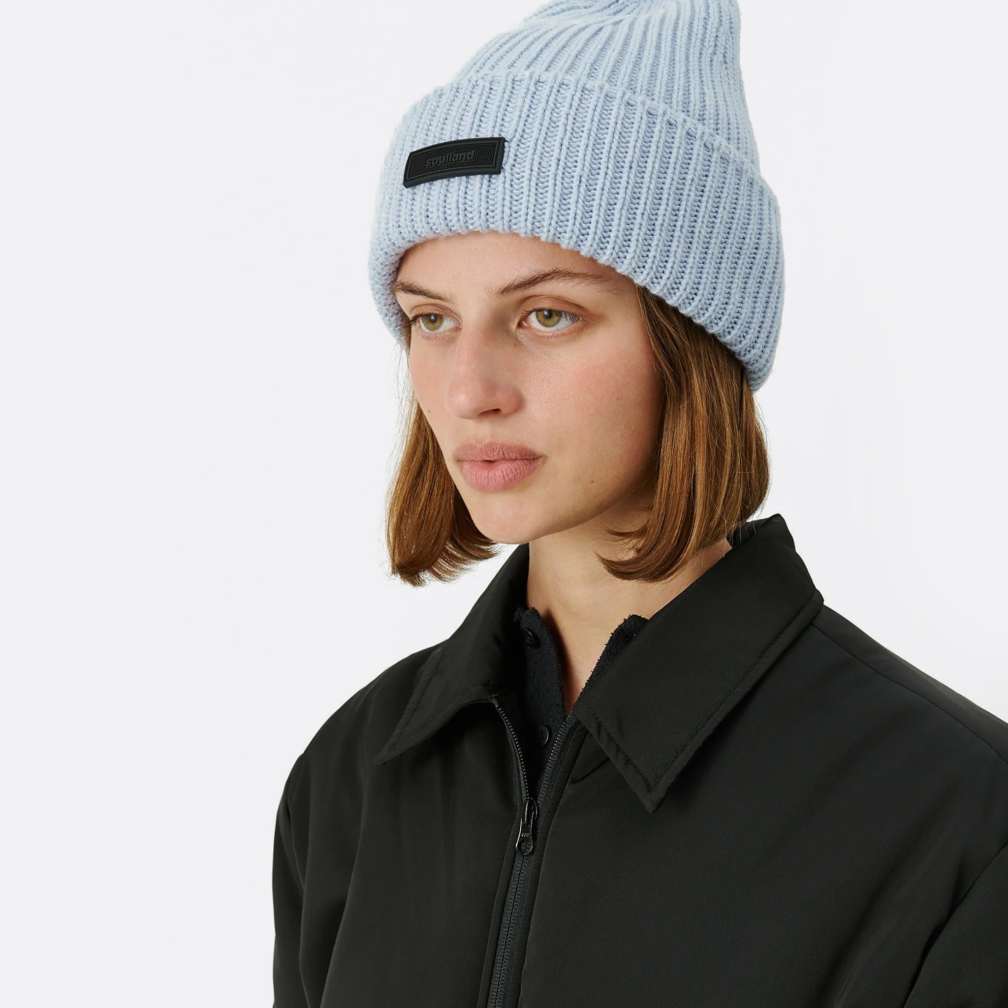 The Misha Beanie from Soulland in Light Blue