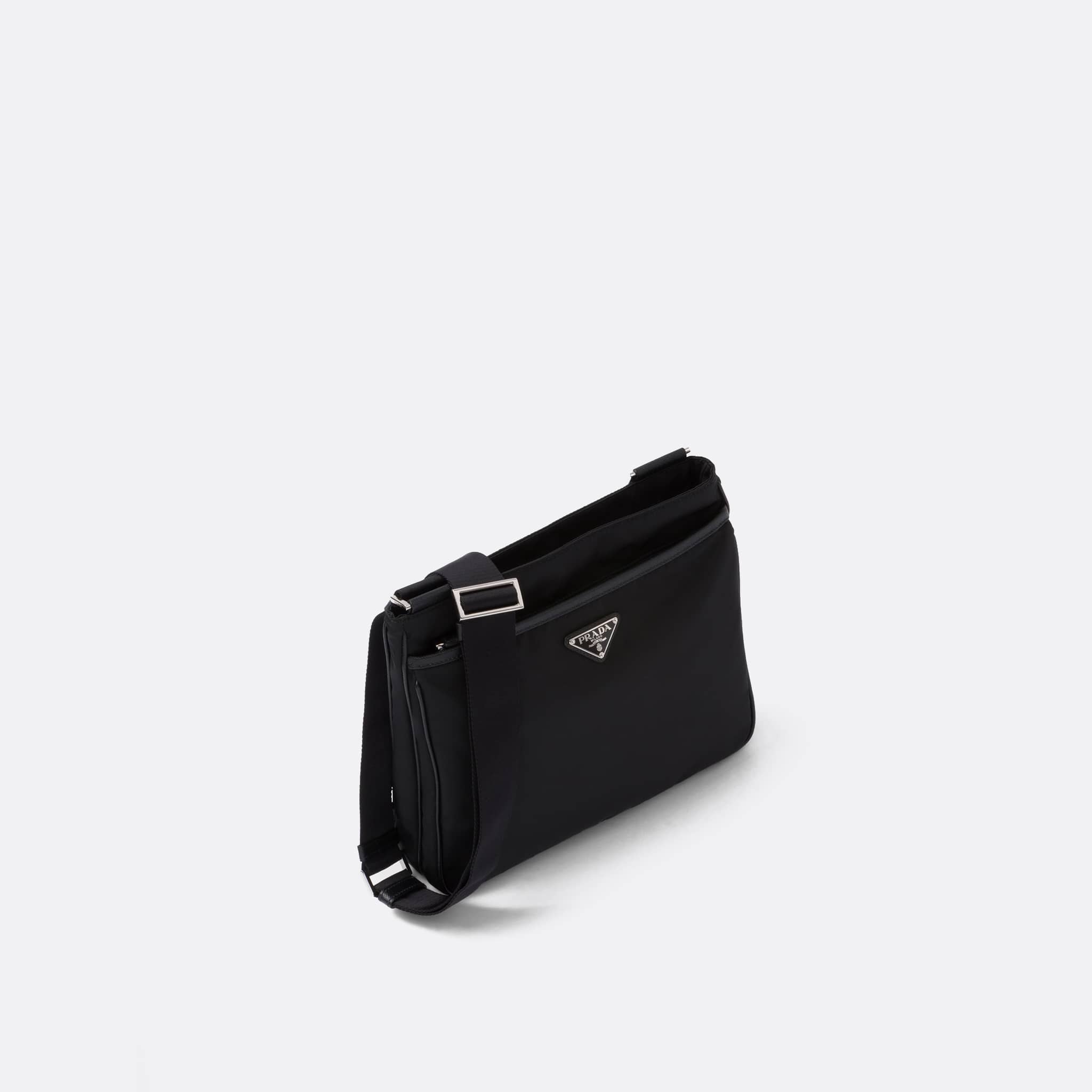 The Re-Nylon and Saffiano Shoulder Bag from Prada in Black