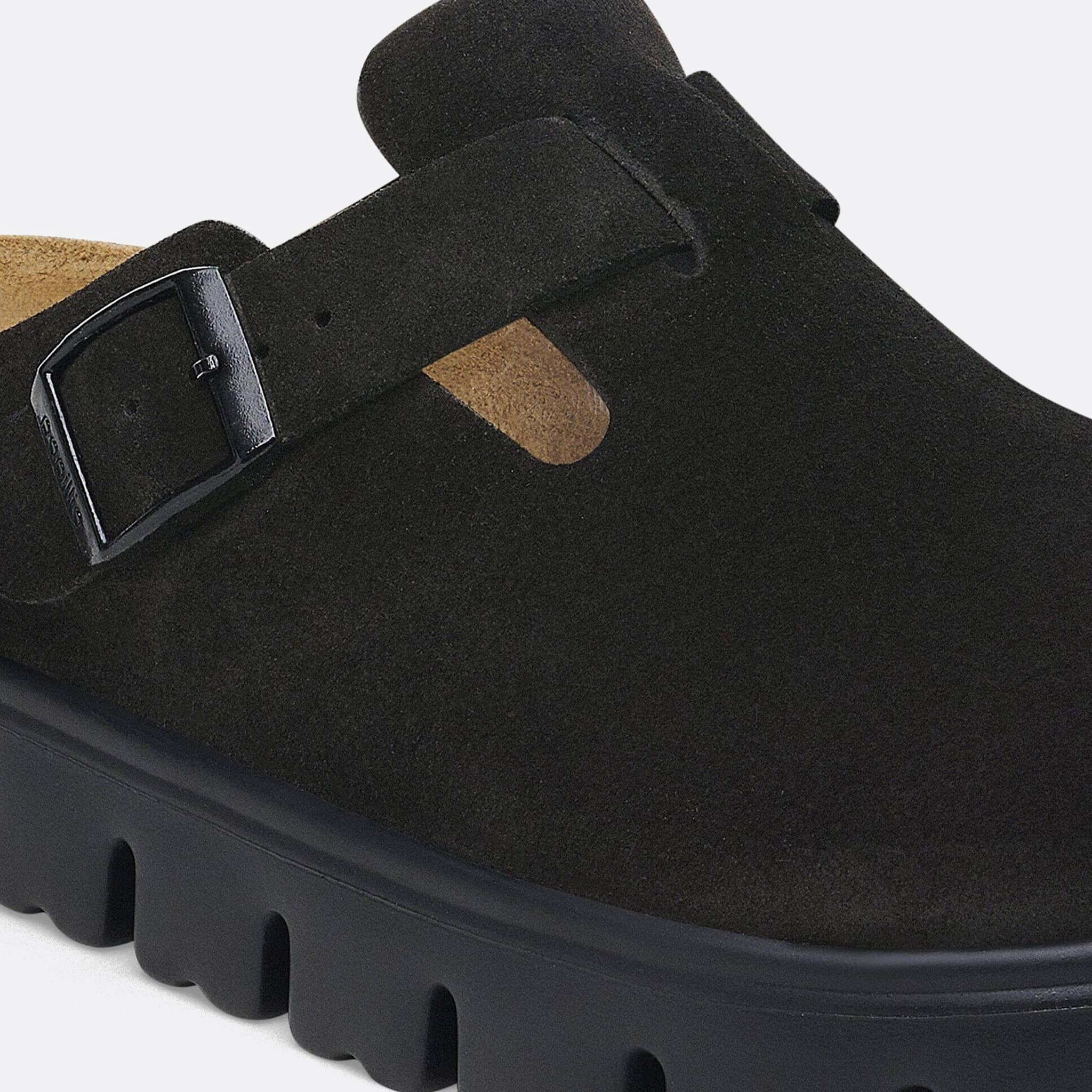 The Boston Flatform Suede Clogs from Birkenstock