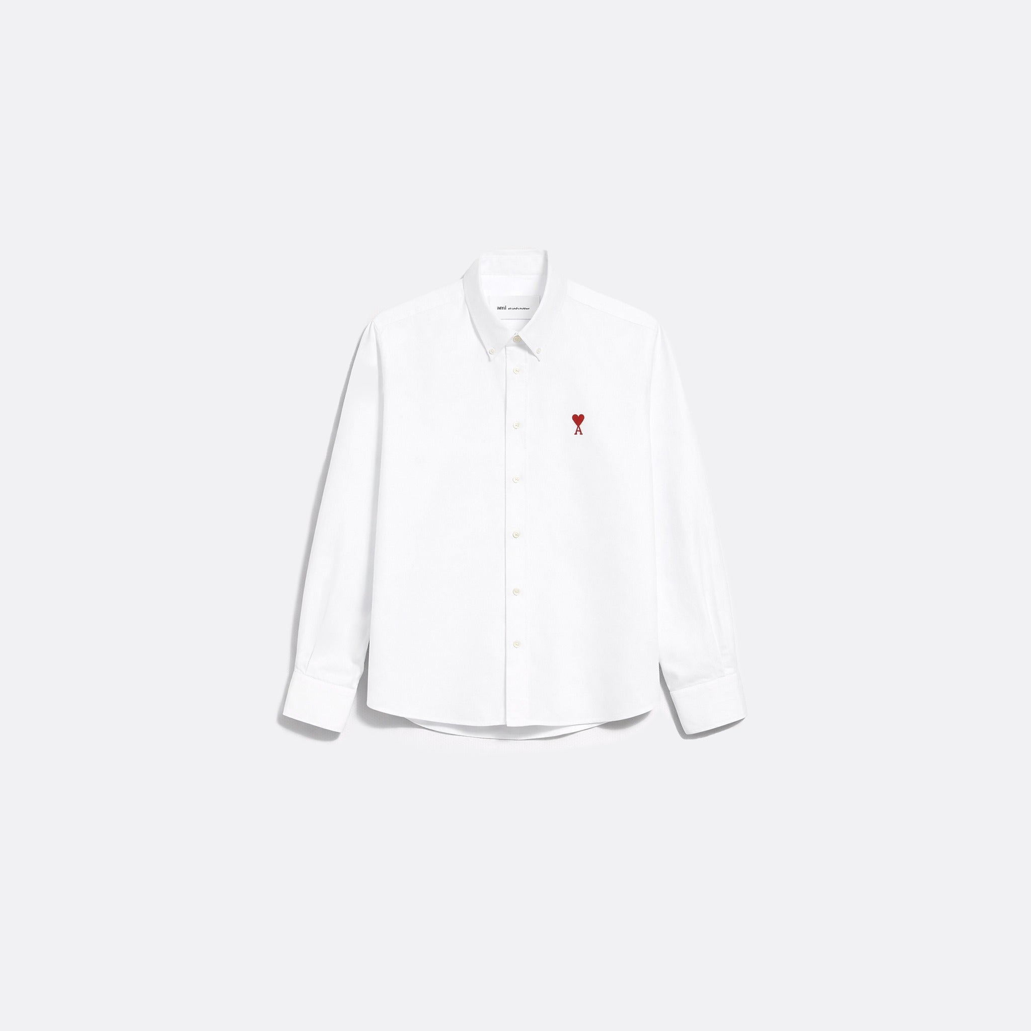 Ami De Coeur Button Down Shirt from Ami Paris in White
