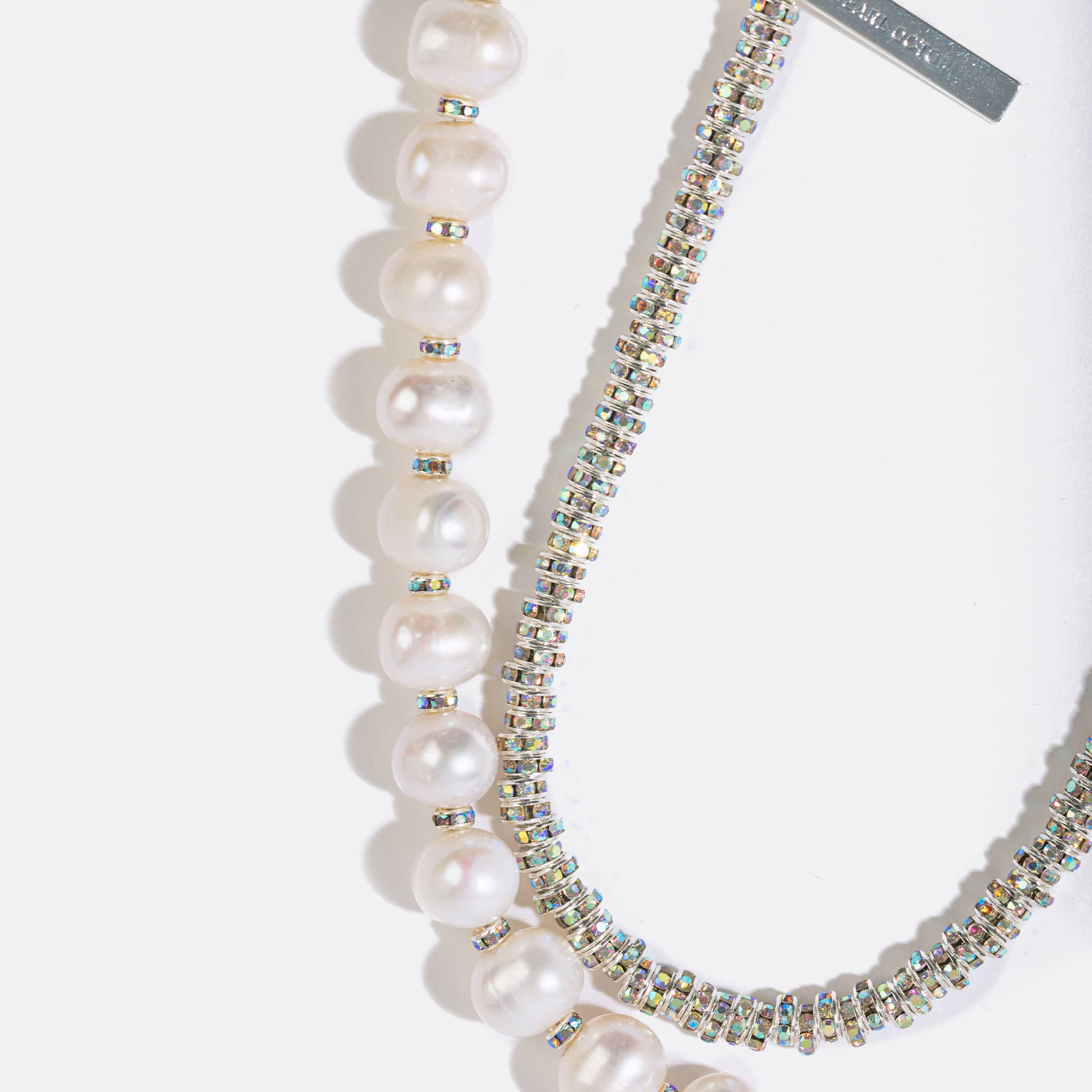 Pearl Octopuss.Y Paris Diamond Necklace in Silver