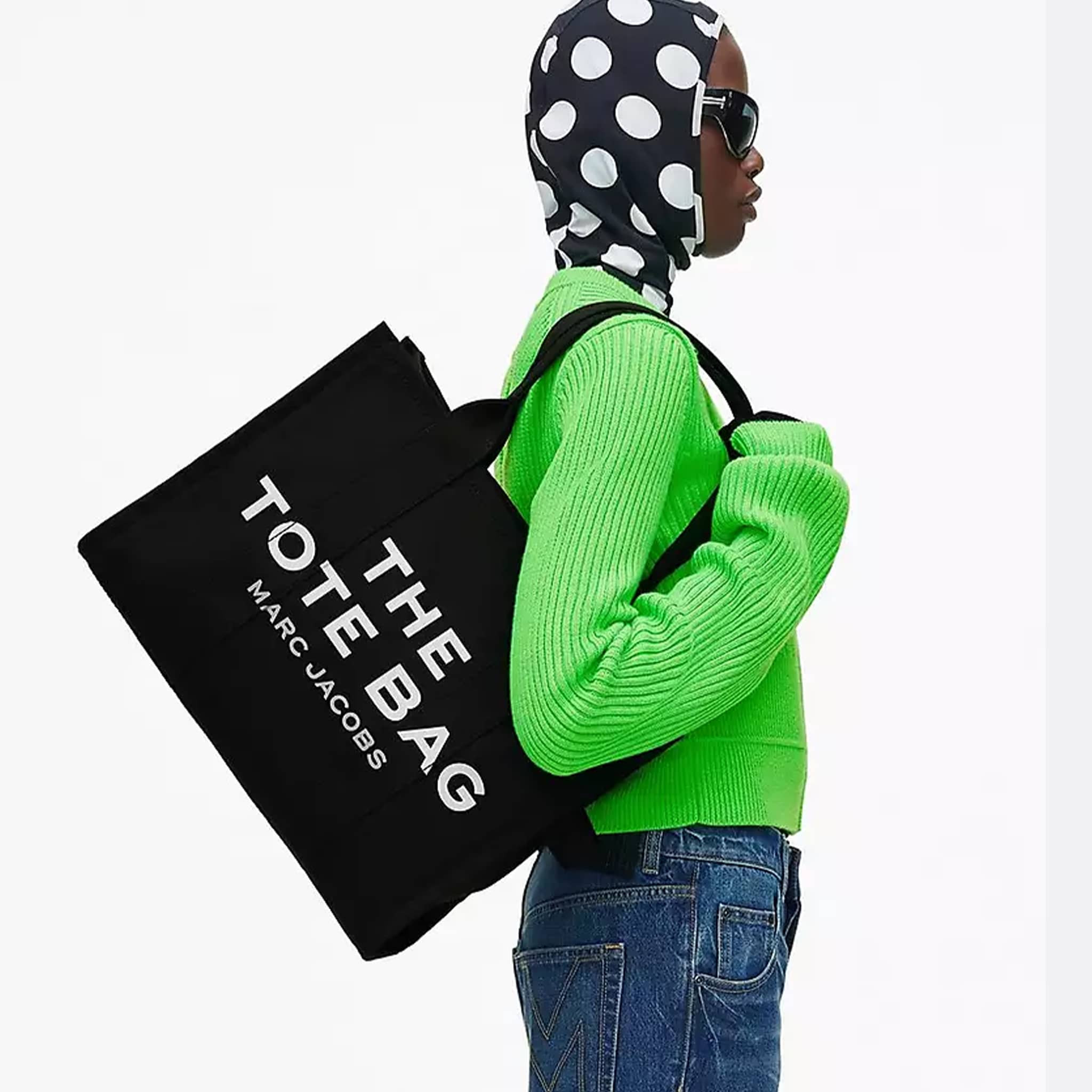 The Canvas Large Tote Bag from Marc Jacobs on Black