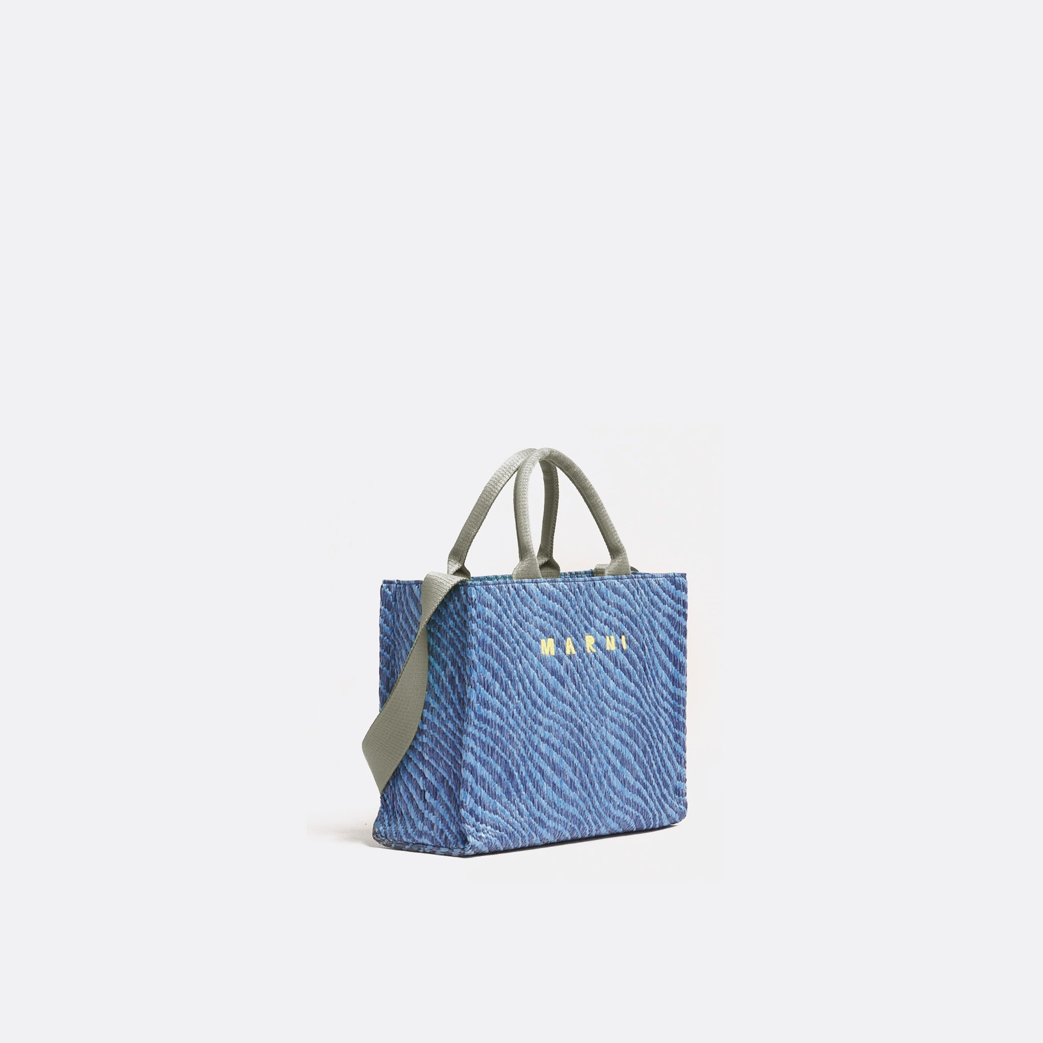 The Wavy Raffia-Effect Small Tote Bag from Marni