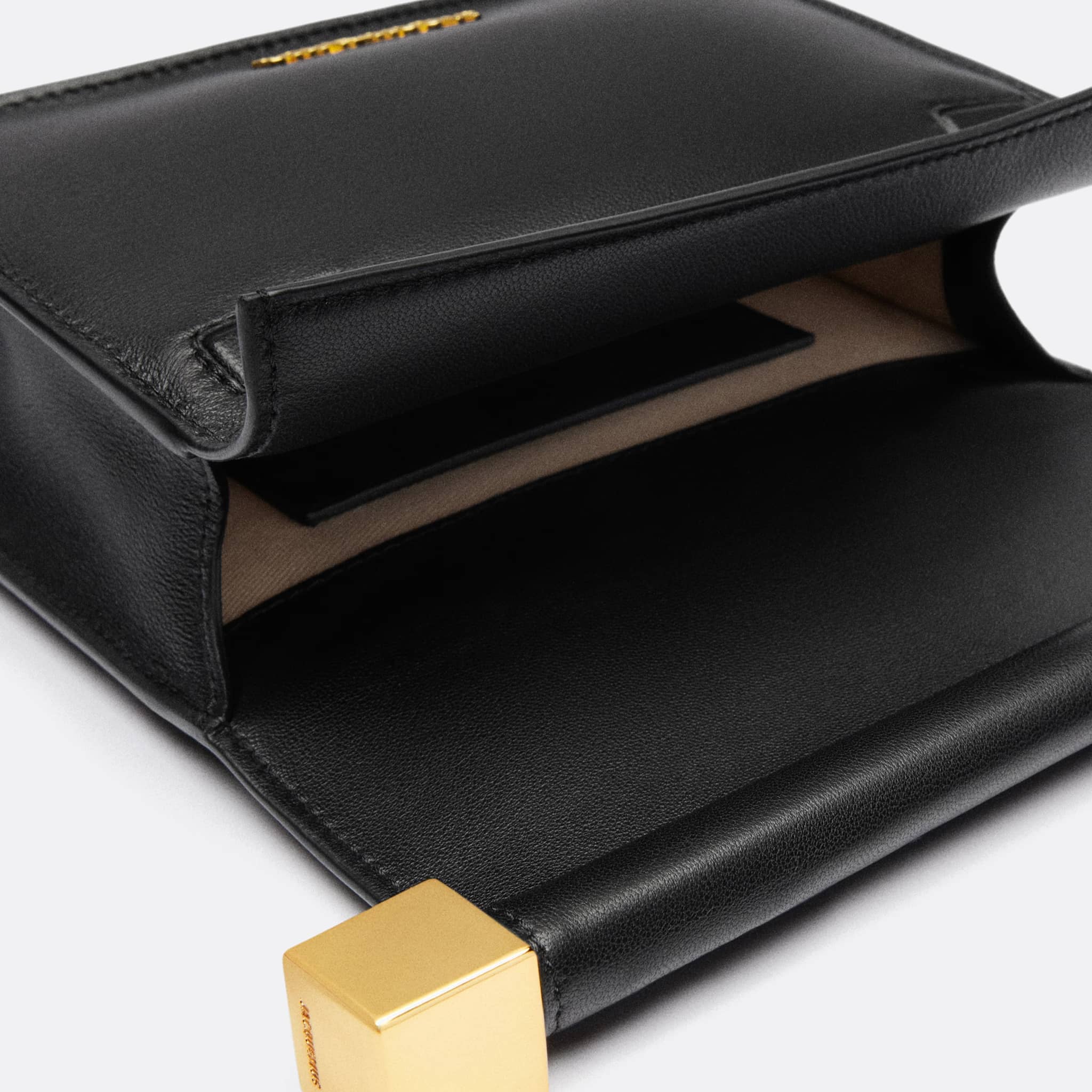 The Le Rond Carré Small Clutch from Jacquemus in Black