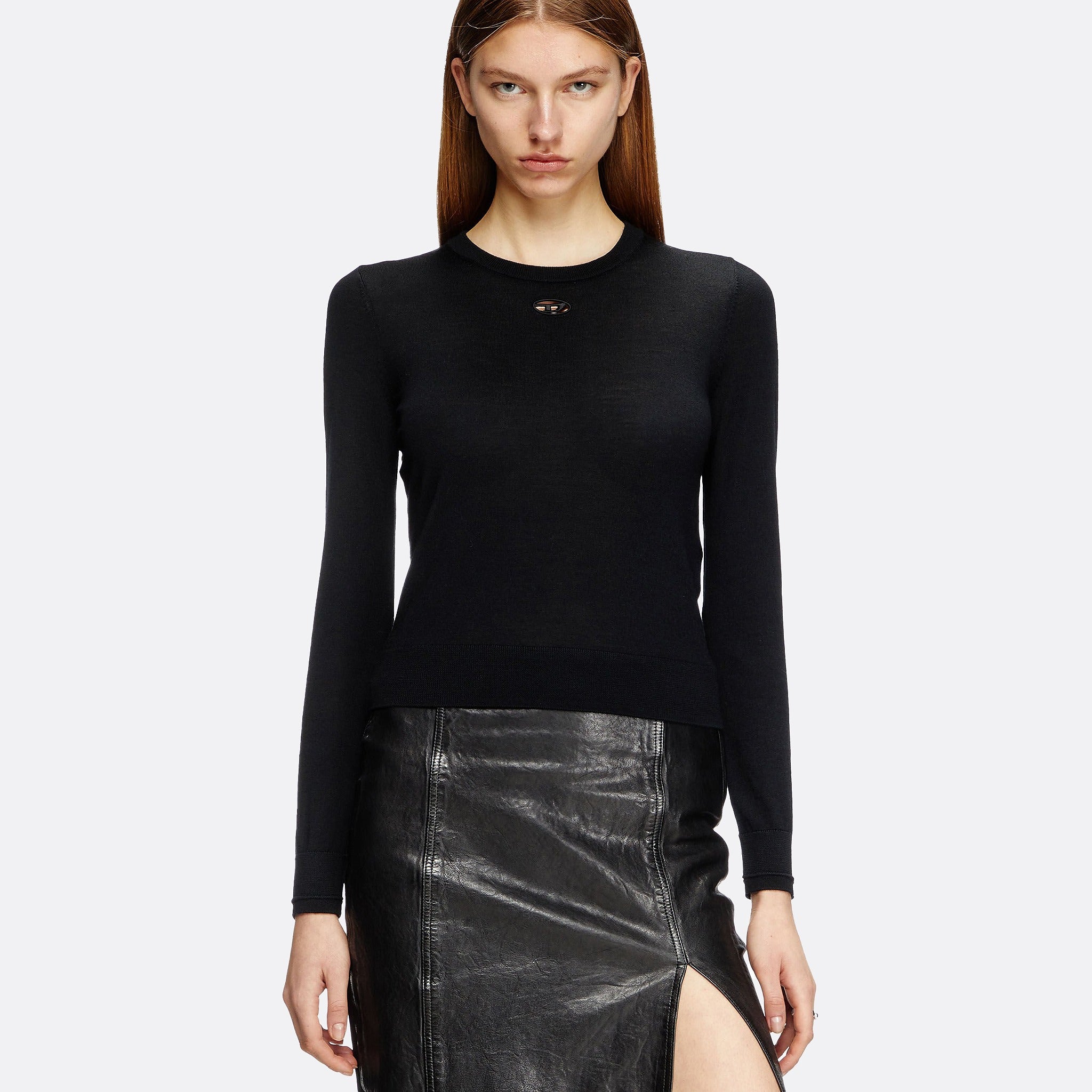 The M-Alinesa Wool Jumper from Diesel in Black