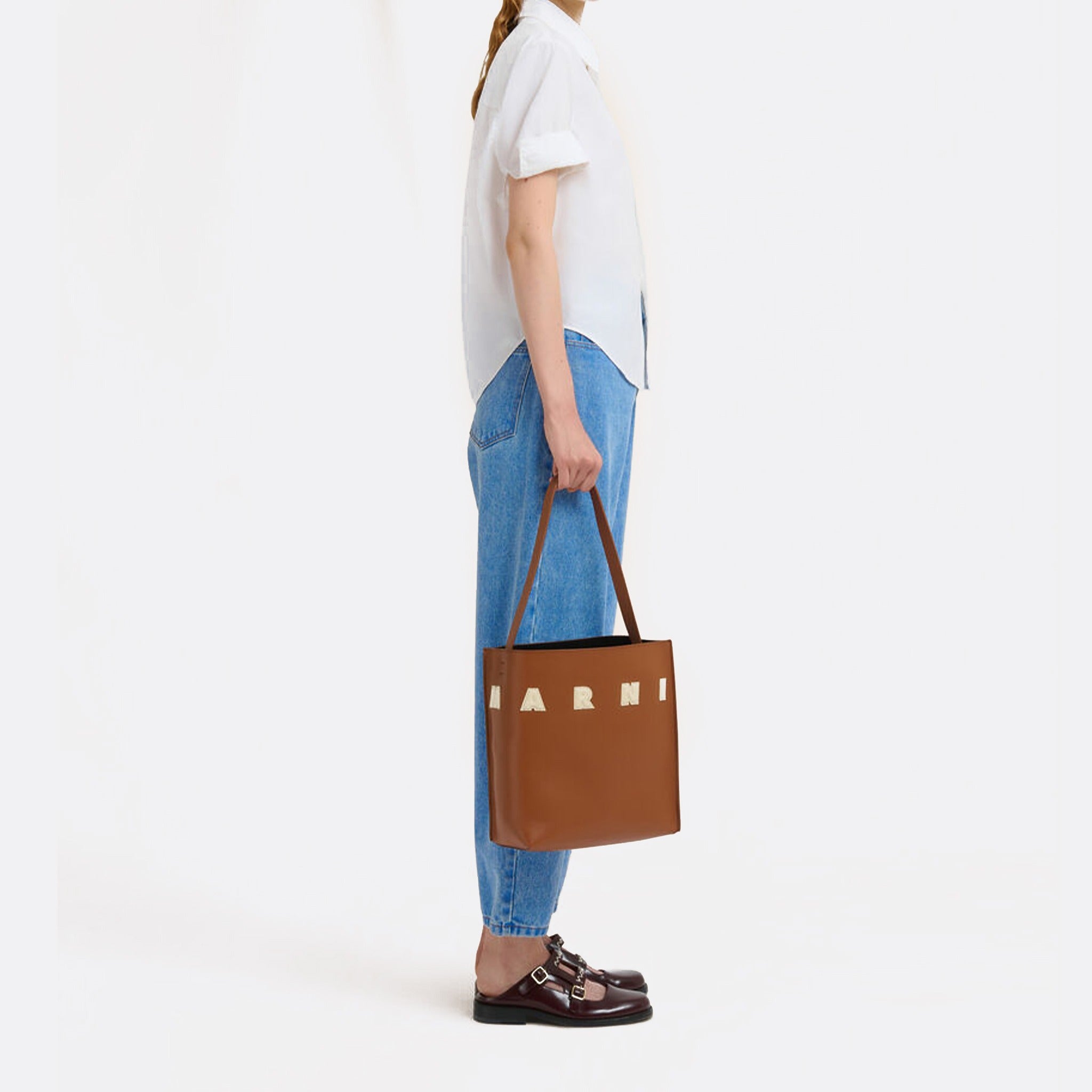 The Museo Small Hobo Bag from Marni in Brown