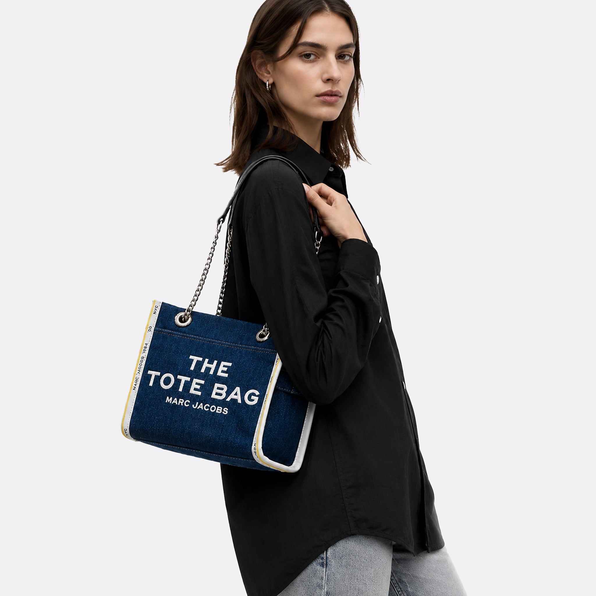 Denim Chain Small Tote Bag from Marc Jacobs