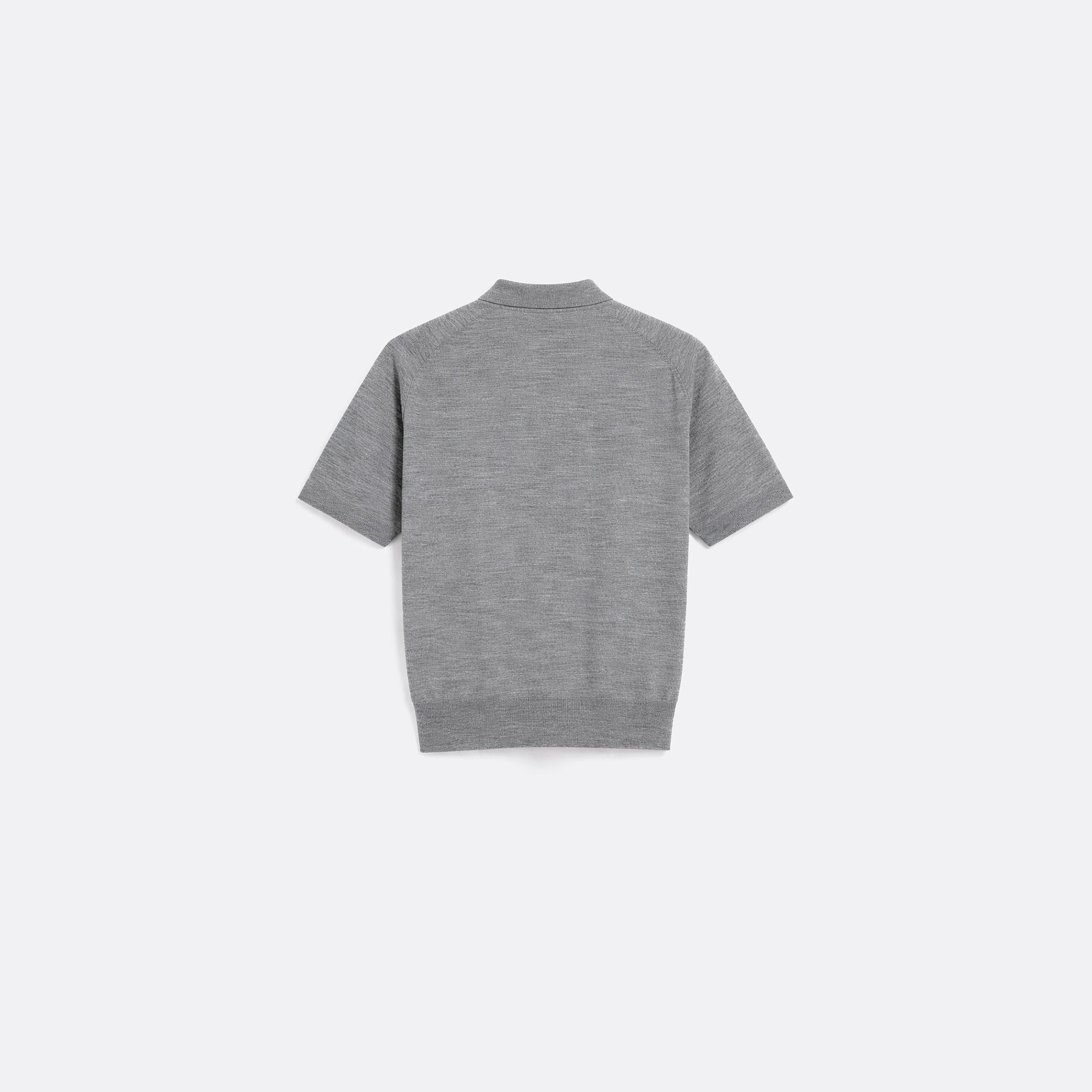 The Ami De Coeur Short Sleeve Polo from Ami Paris in Grey