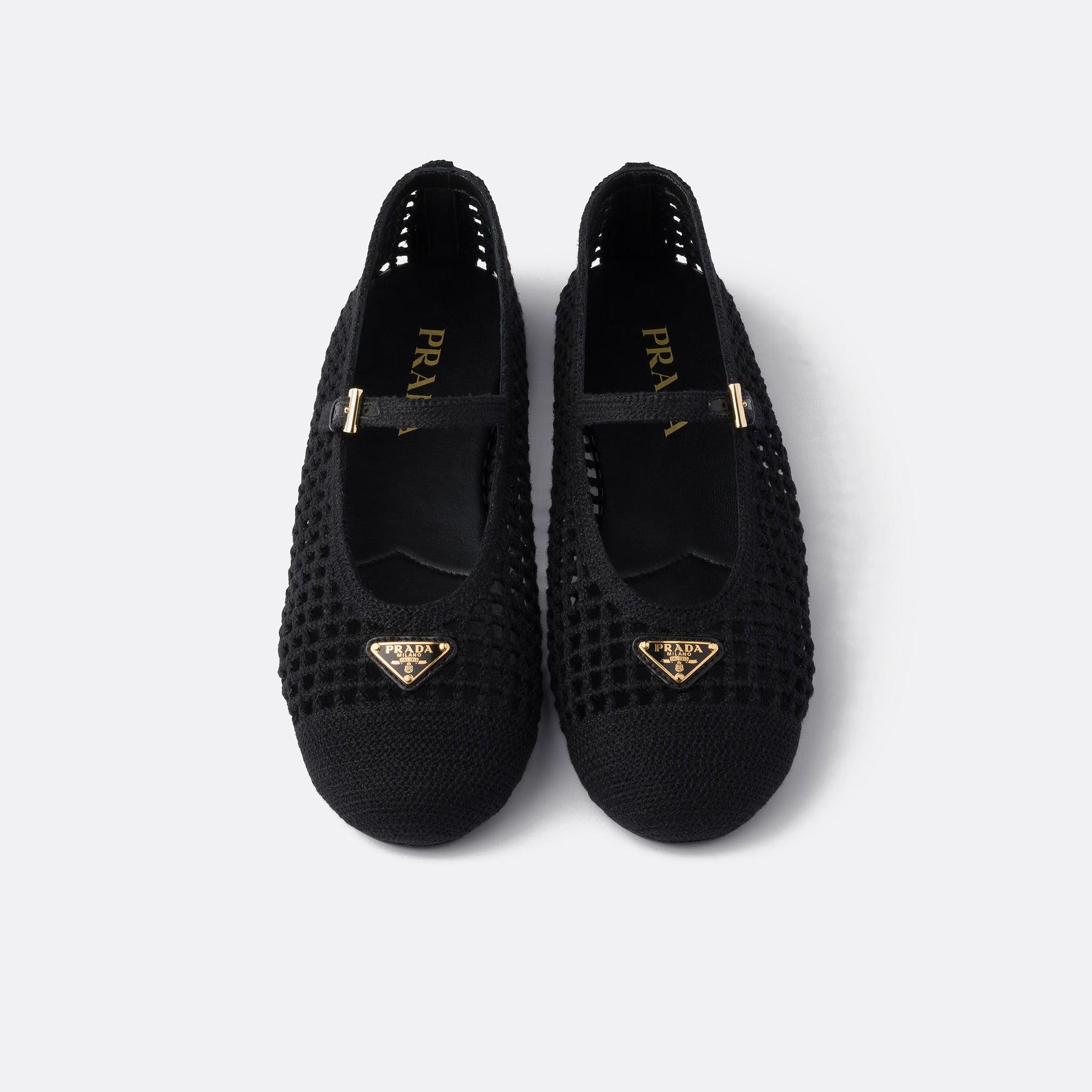 The Crochet Ballerinas from Prada in Black