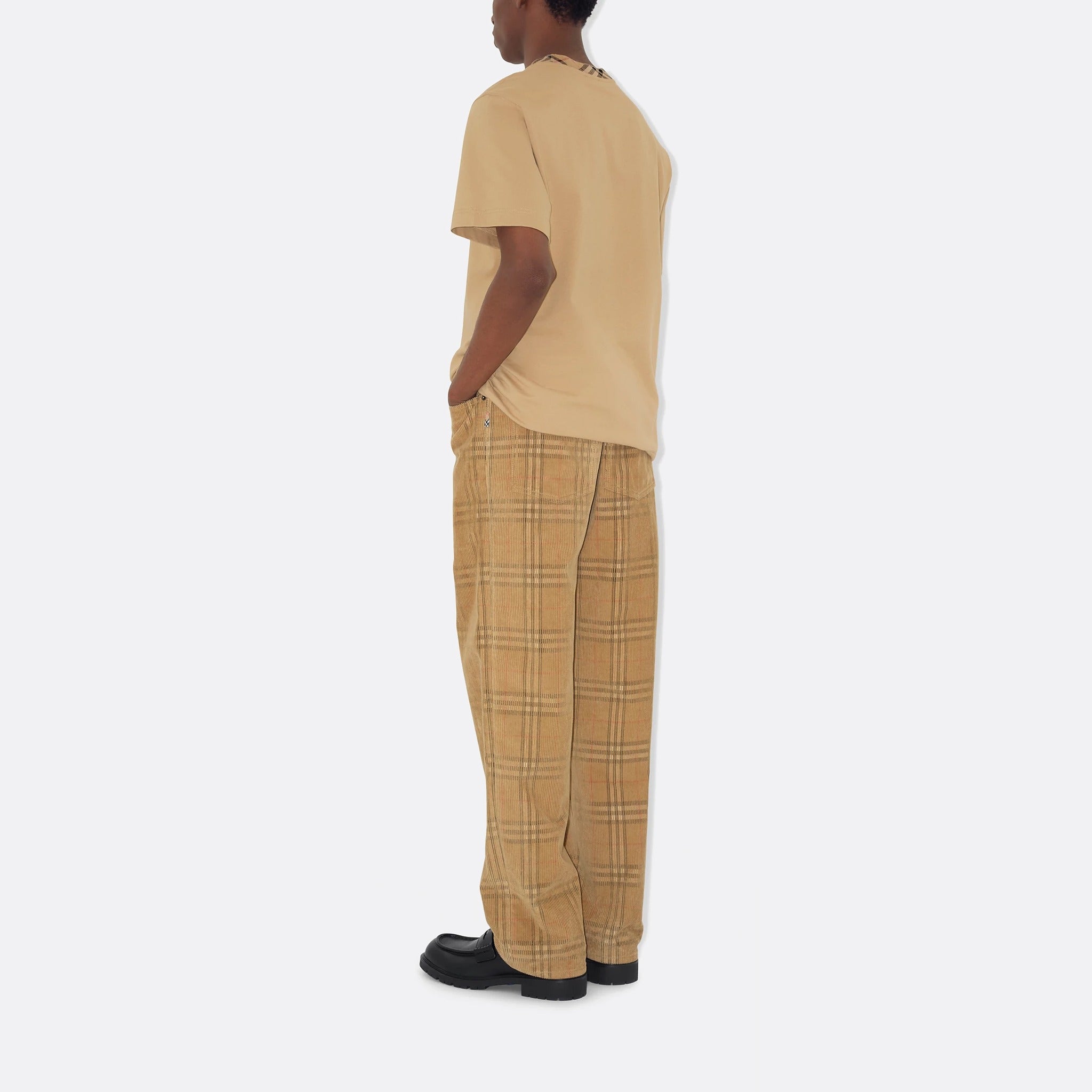 The Check Corduroy Trousers from Burberry in Beige