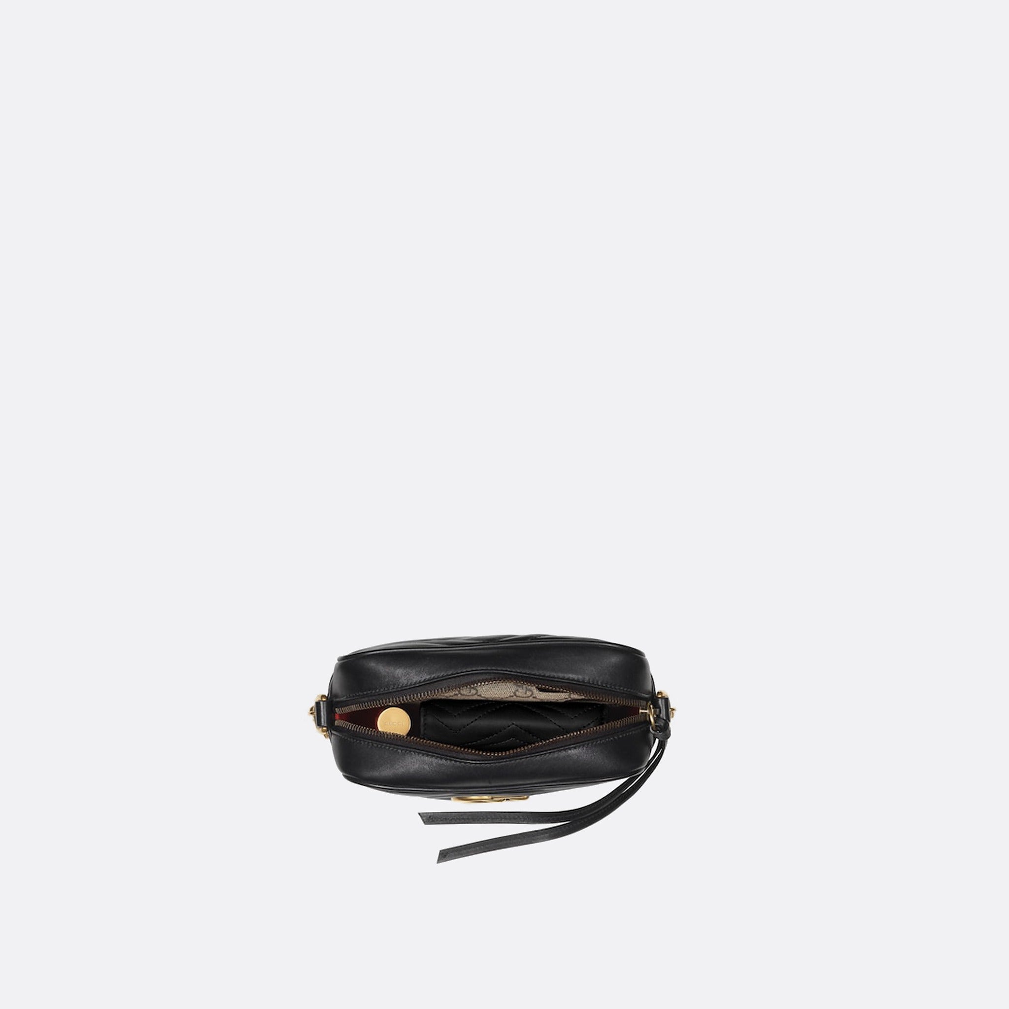 The GG Marmont Mini Camera Bag from Gucci on Black